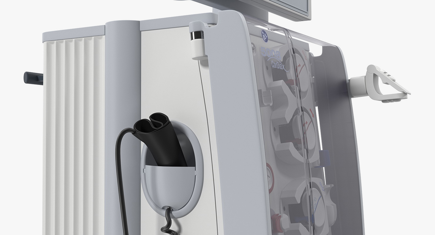 3D Fresenius 5008 Cordiax Dialysis Machine Rigged