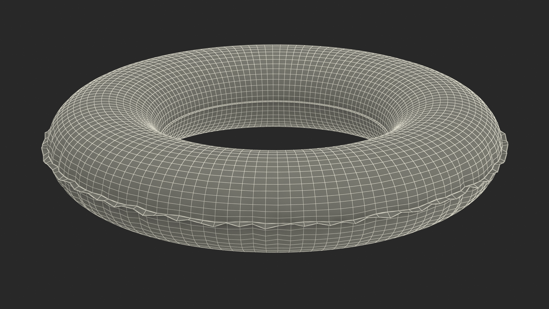 Pink Doughnut Swimming Pool Round Float 3D model
