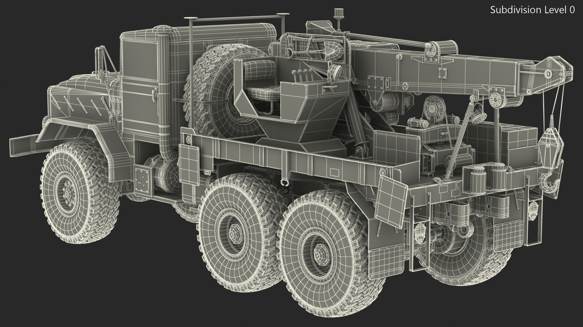 M939 Military Wrecker Light 3D