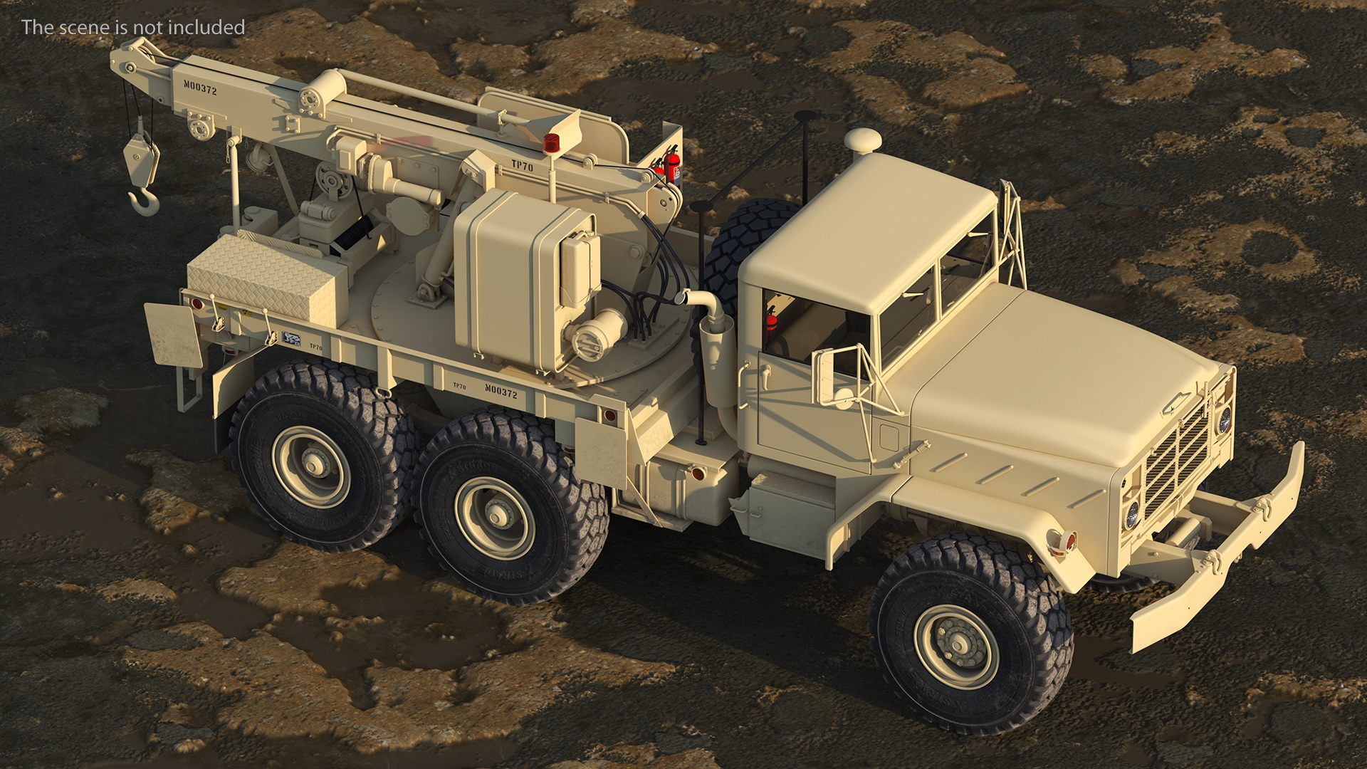 M939 Military Wrecker Light 3D