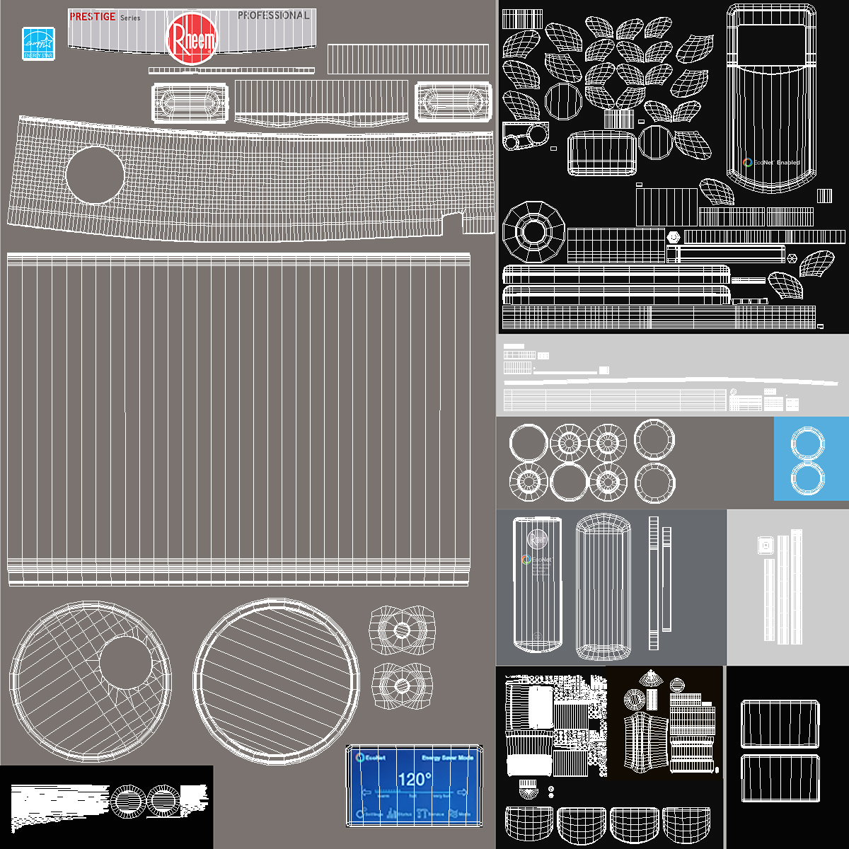 Rheem Hybrid Electric Water Heater 3D model