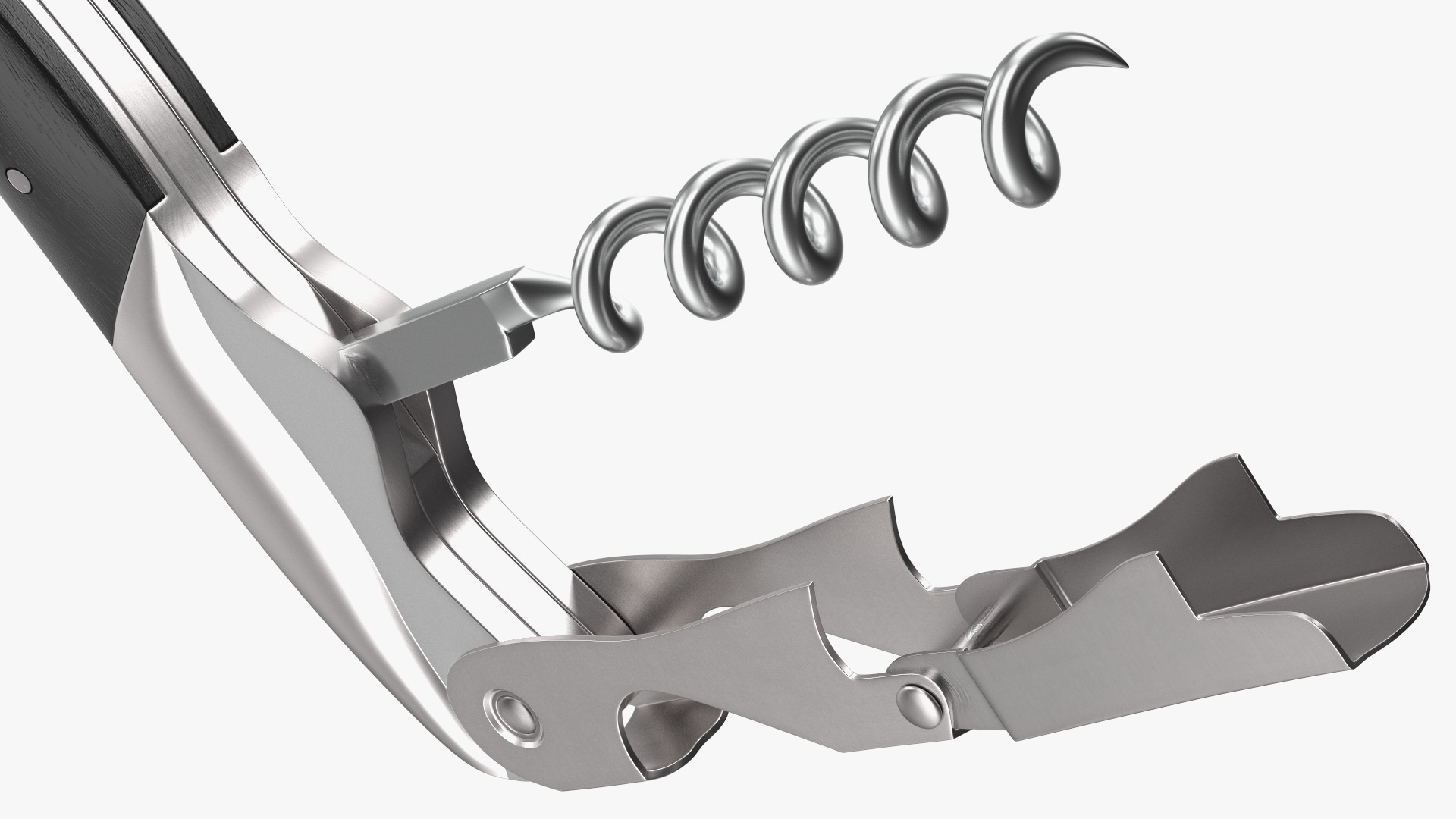 3D model Waiters Corkscrew Black Wood Handle