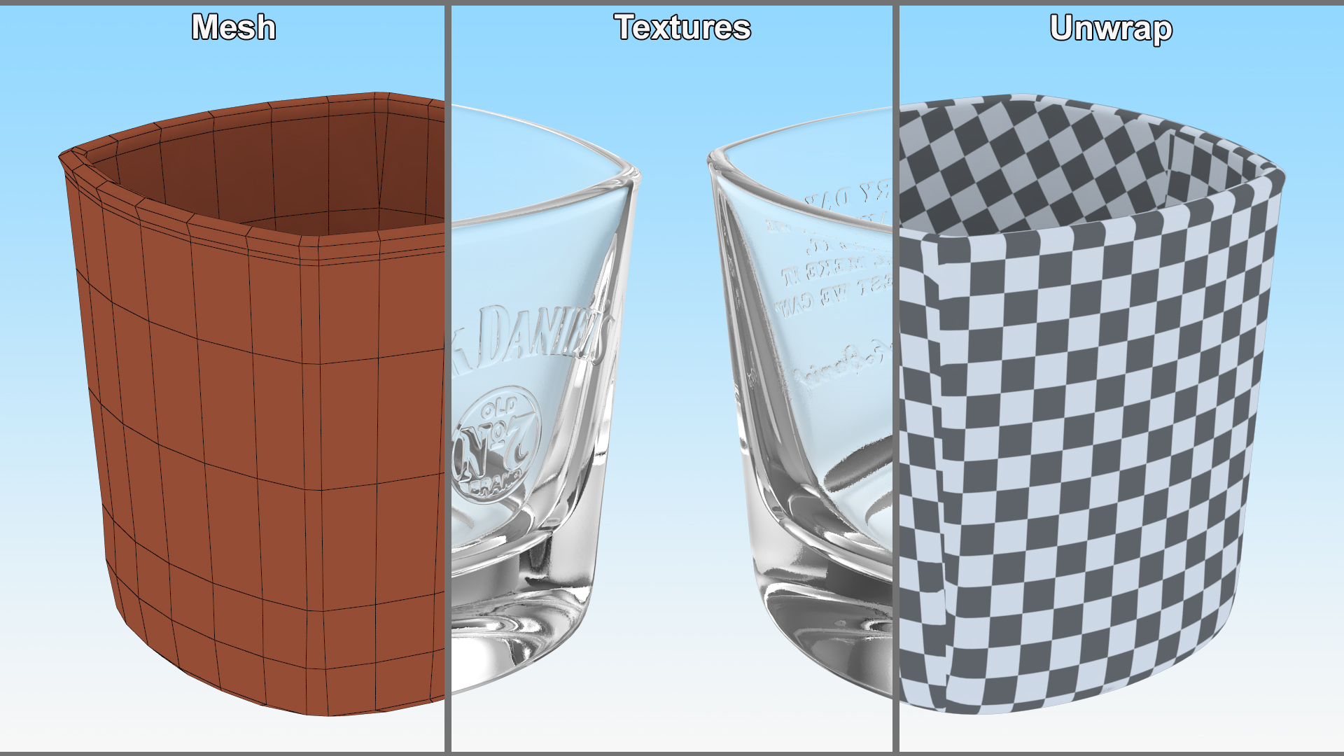 Jack Daniels Rocks Glass 3D model