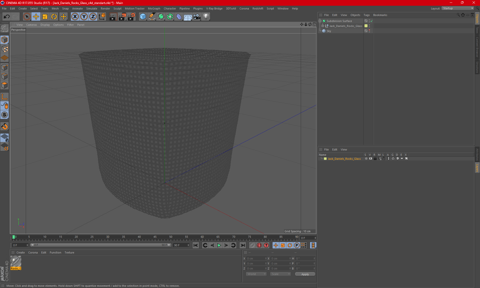 Jack Daniels Rocks Glass 3D model