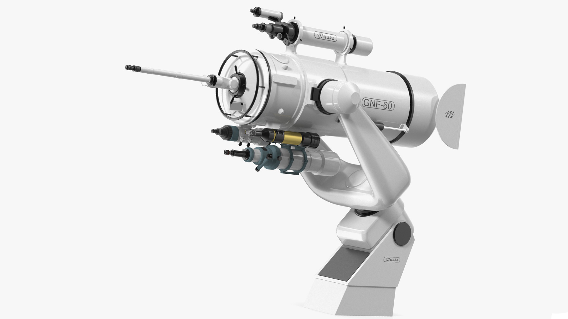 3D model Mitaka GNF60 Observatory Telescope Rigged for Maya