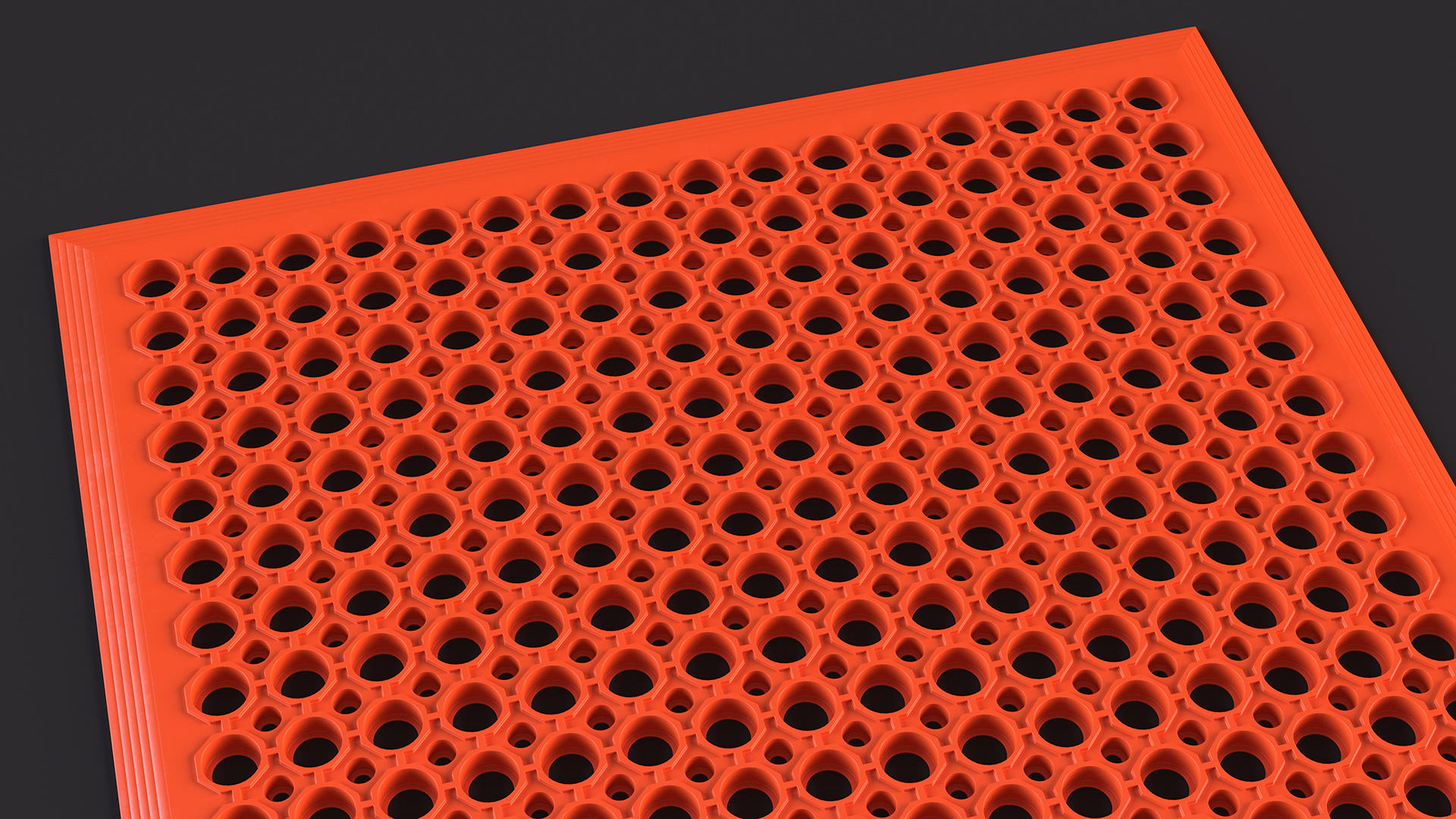 Rubber Door Mat Red 3D model