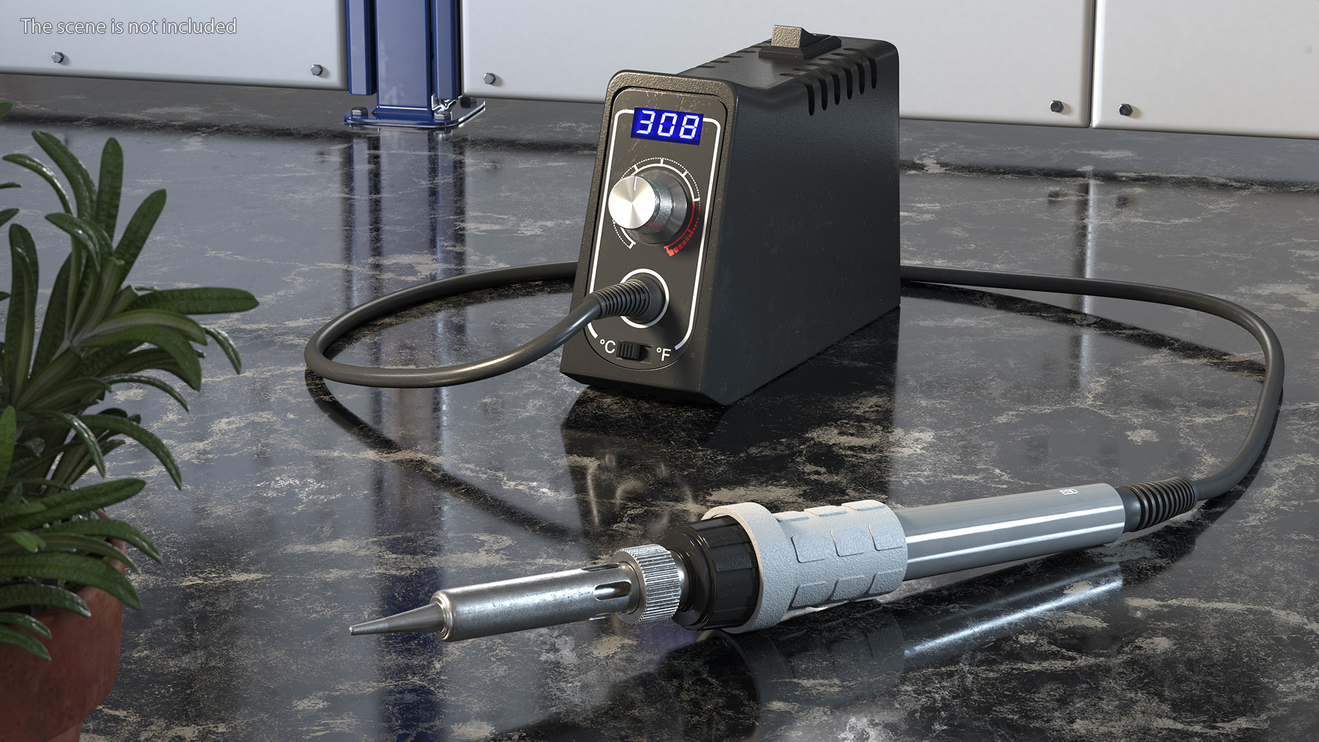 3D Compact Digital Soldering Station model