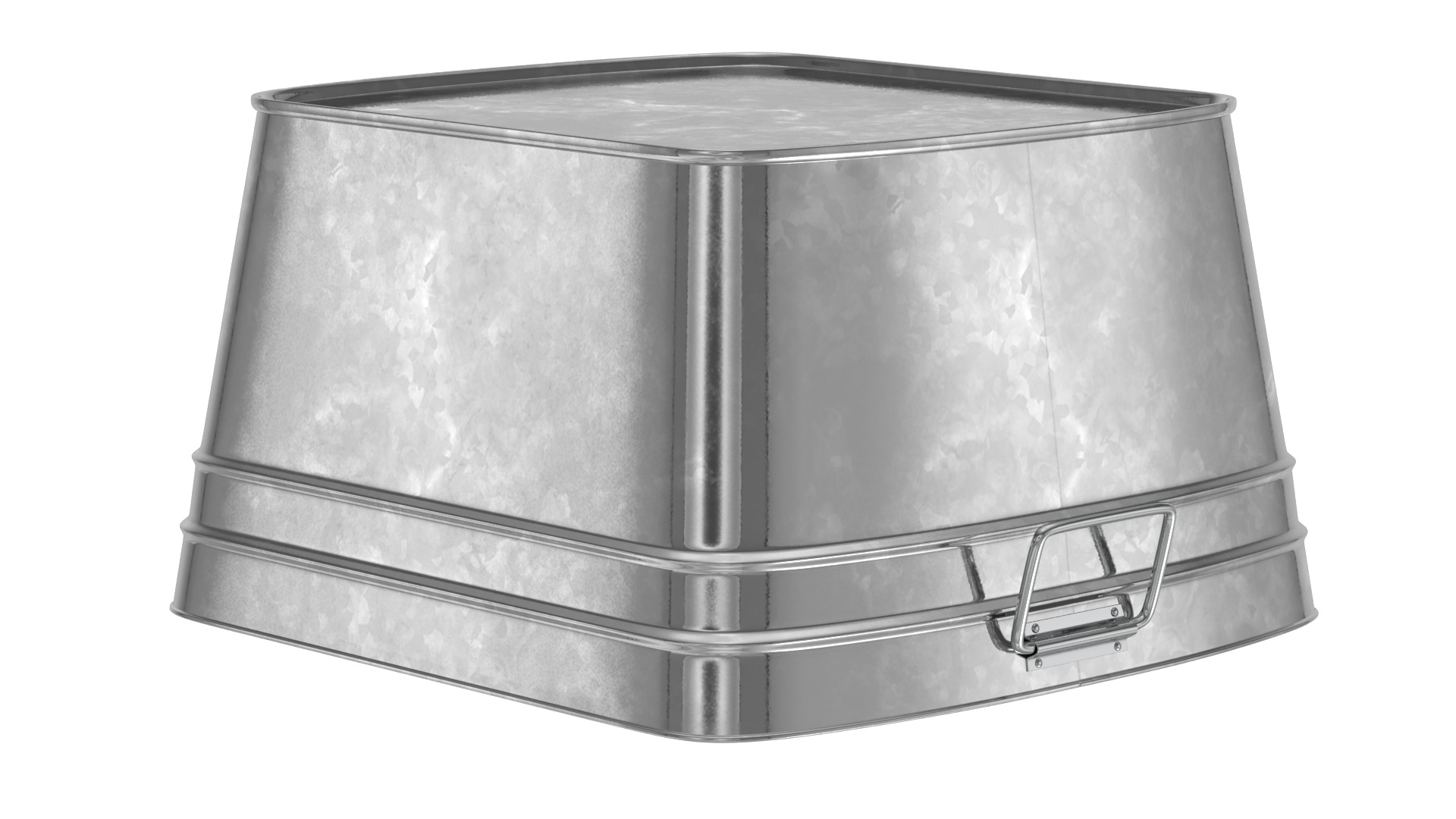 3D Galvanized Square Tub