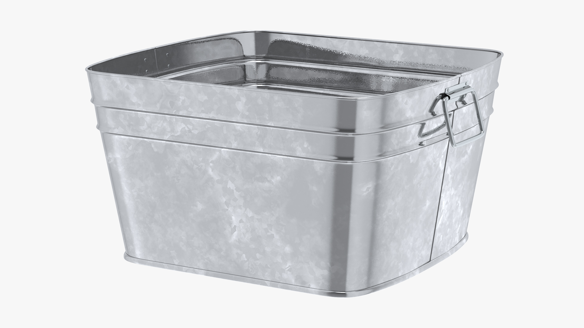 3D Galvanized Square Tub