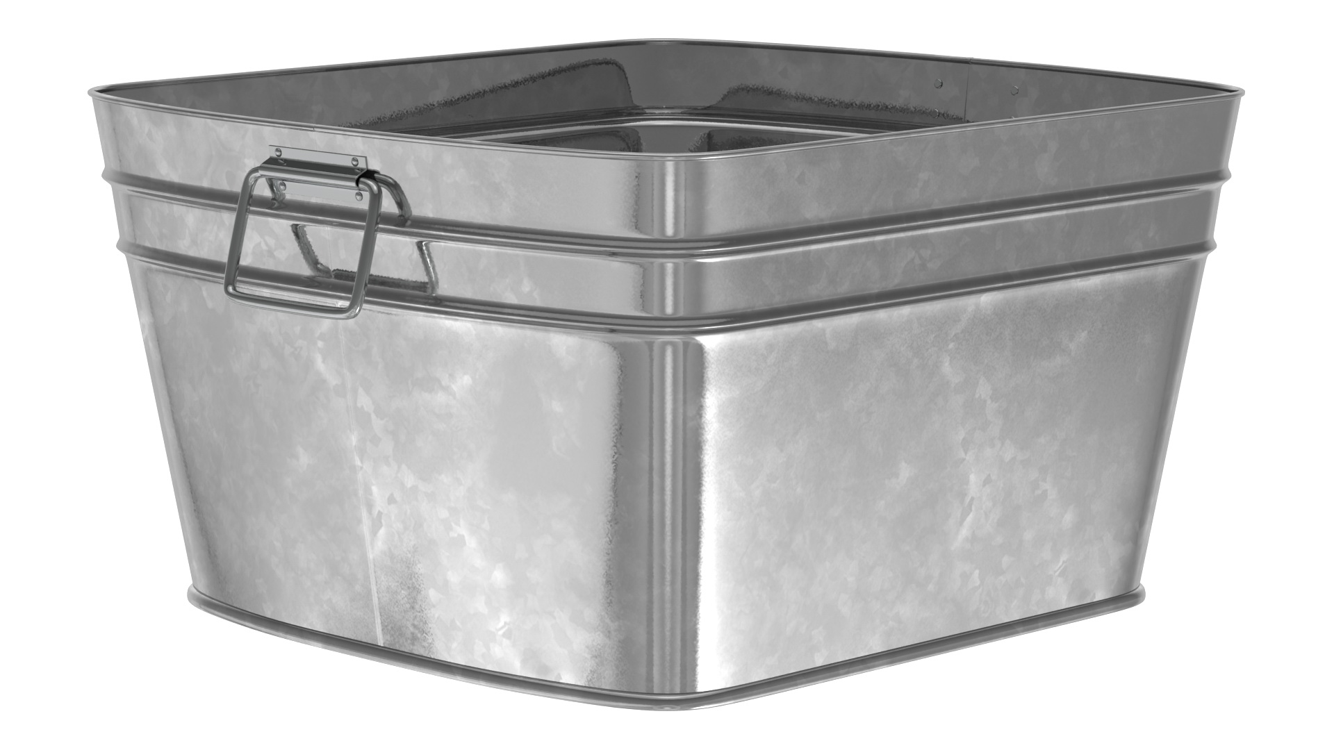 3D Galvanized Square Tub