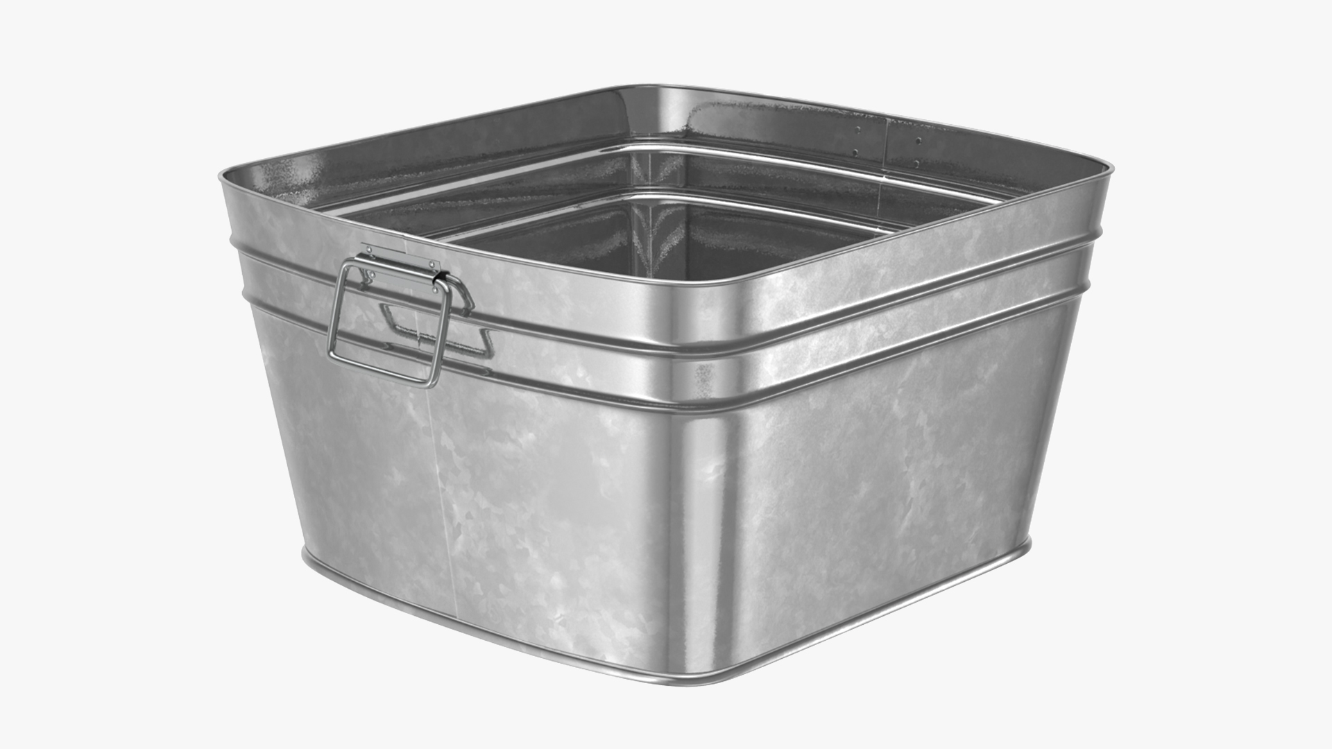 3D Galvanized Square Tub