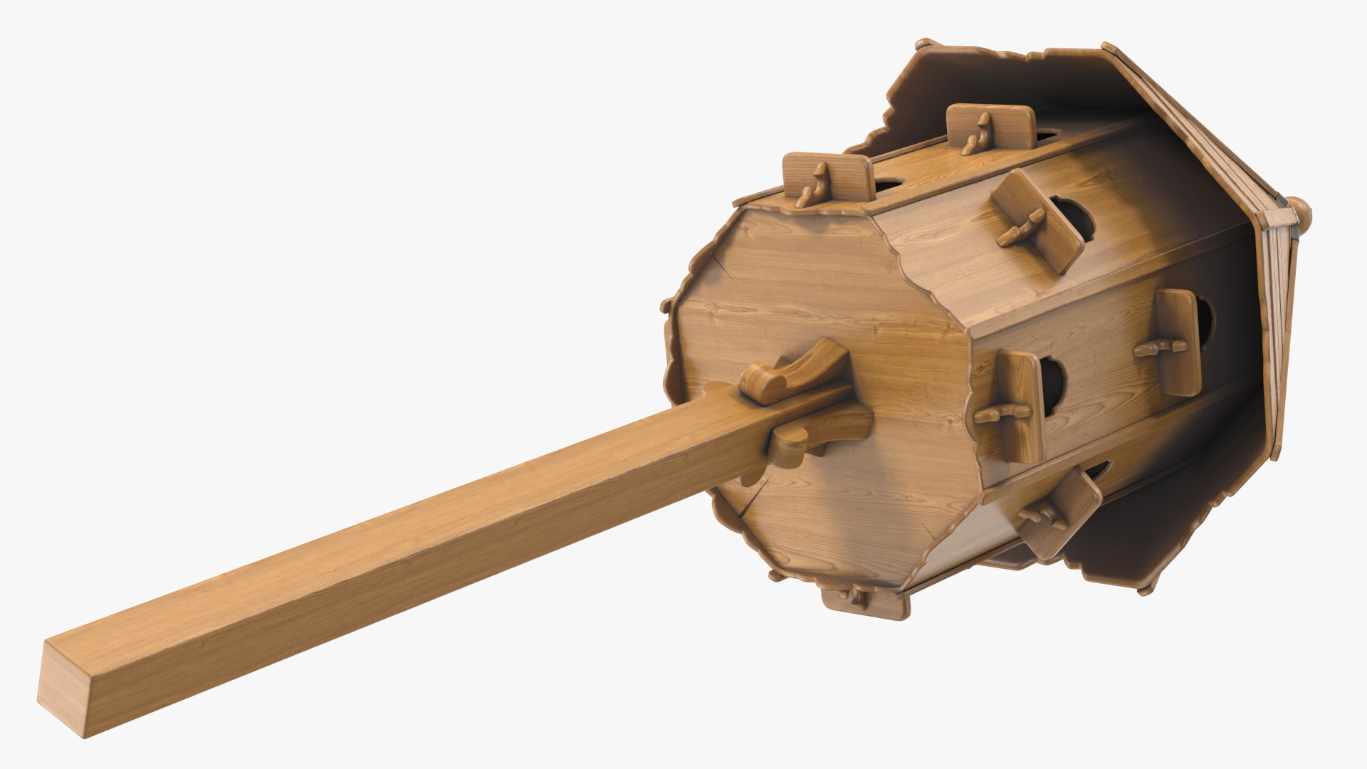 Twelve Nest Dovecote Wooden 3D