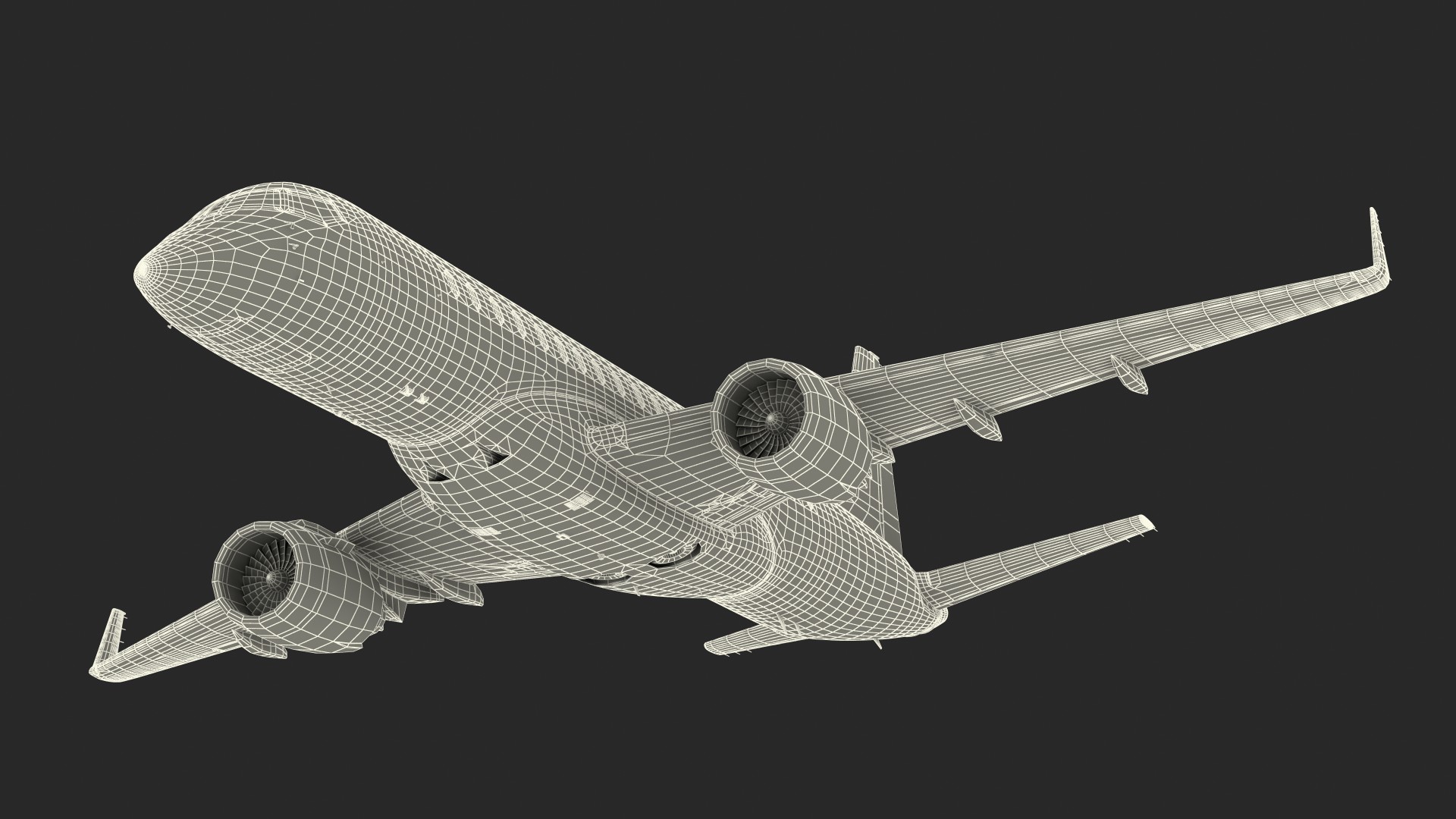 3D Mitsubishi SpaceJet M100 Rigged