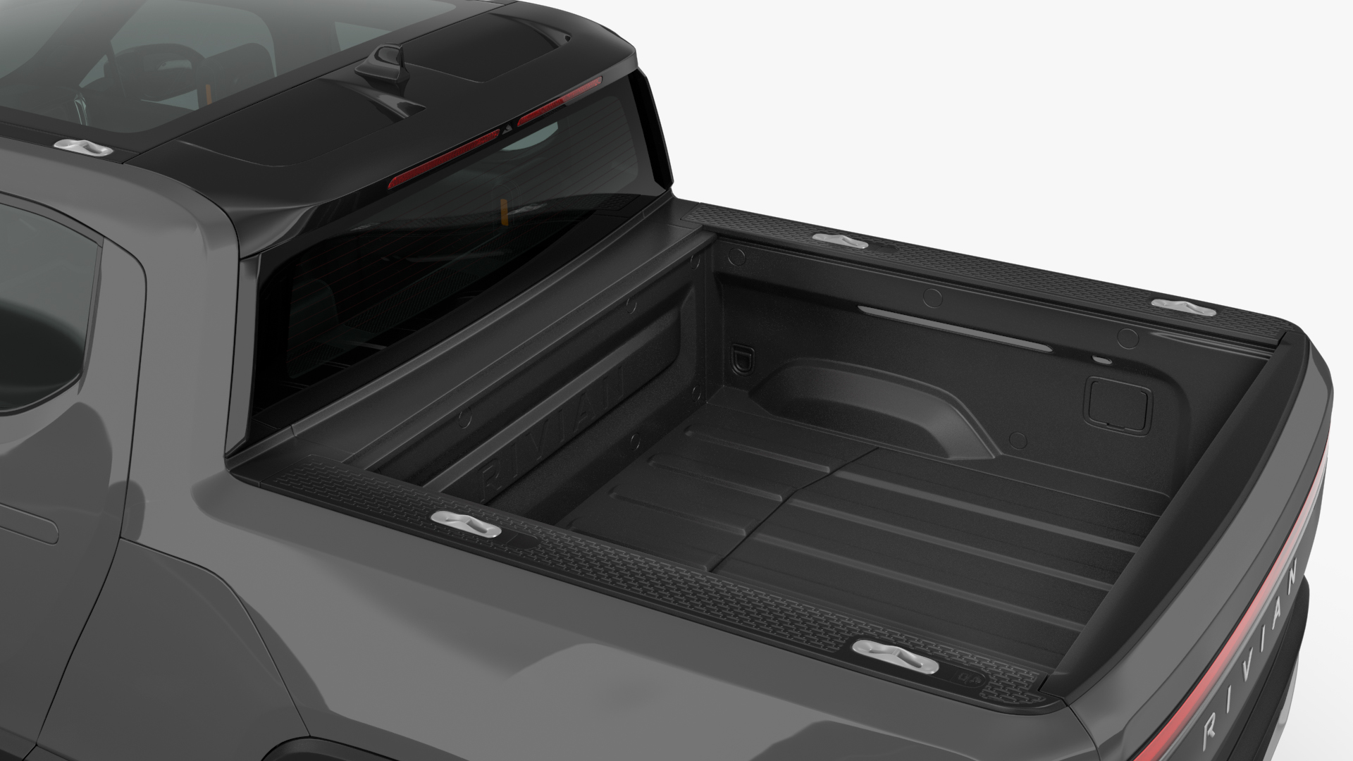 3D 2023 Rivian R1T Simple Interior Gray