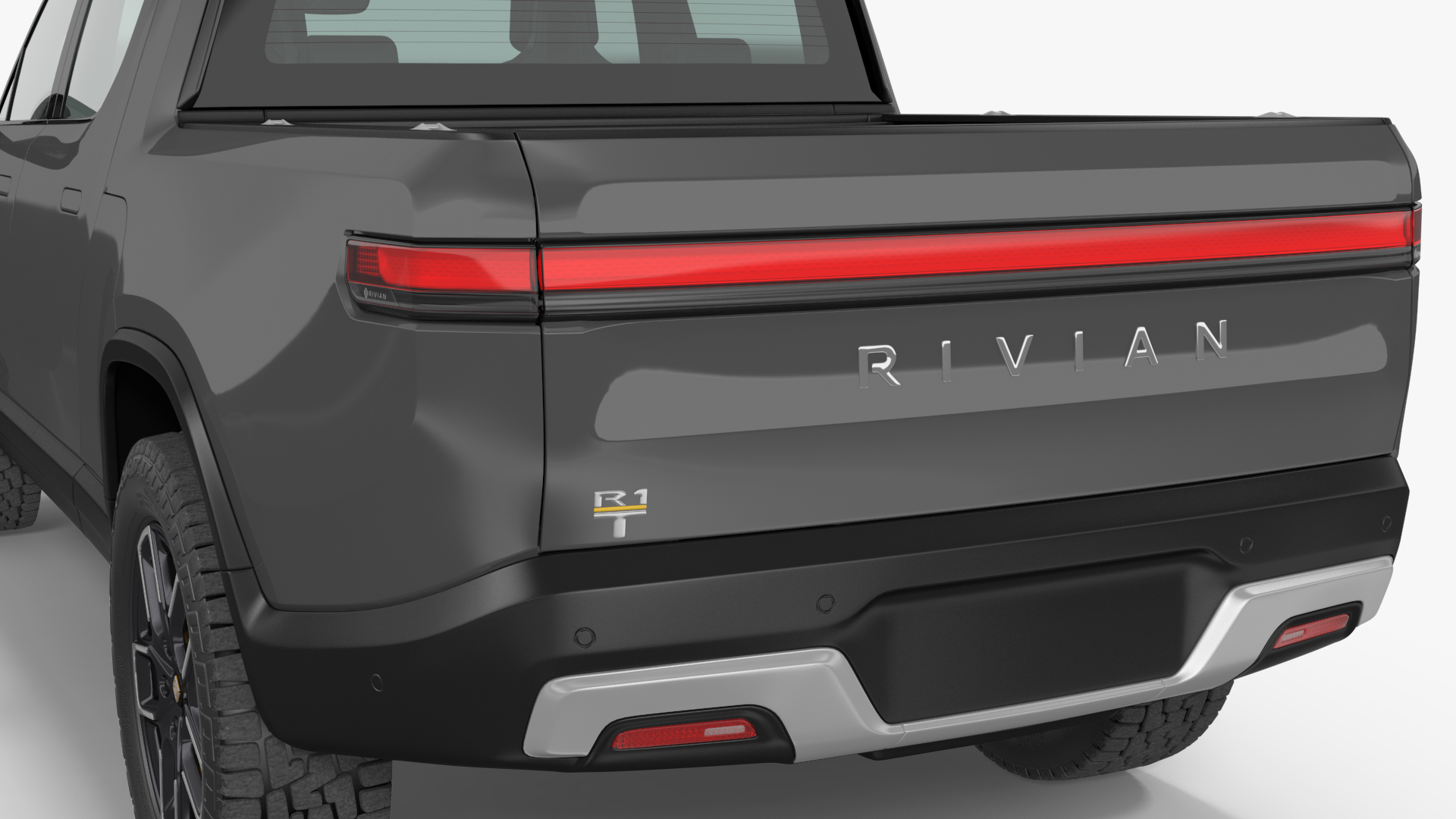 3D 2023 Rivian R1T Simple Interior Gray