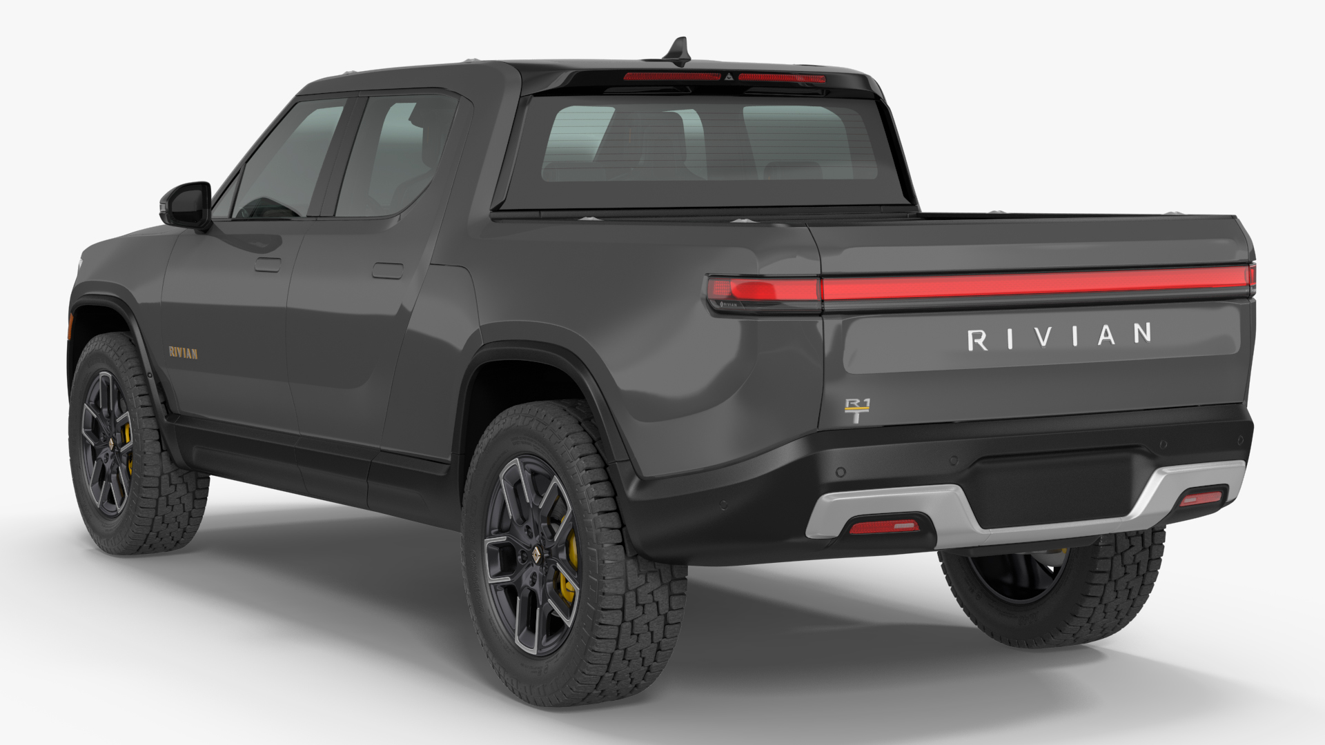 3D 2023 Rivian R1T Simple Interior Gray