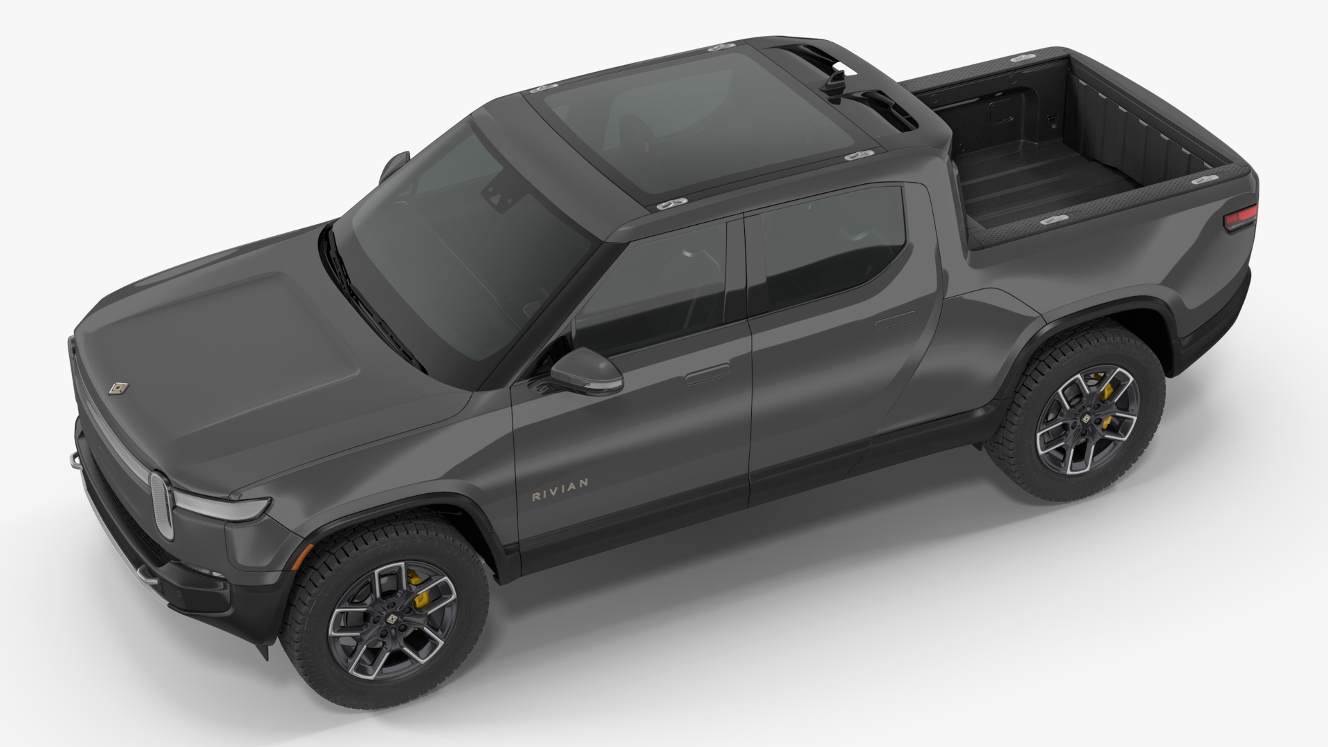 3D 2023 Rivian R1T Simple Interior Gray