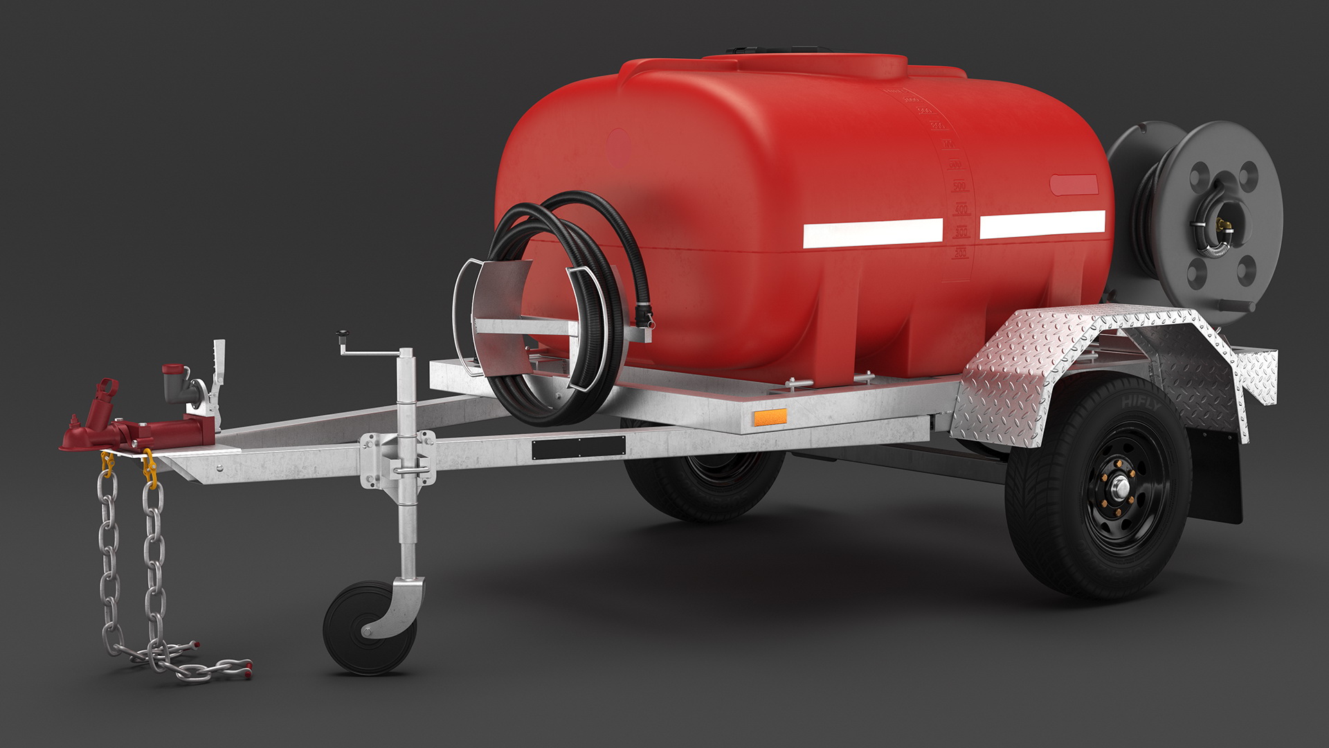 3D Portable Fire Tank Trailer with Pump