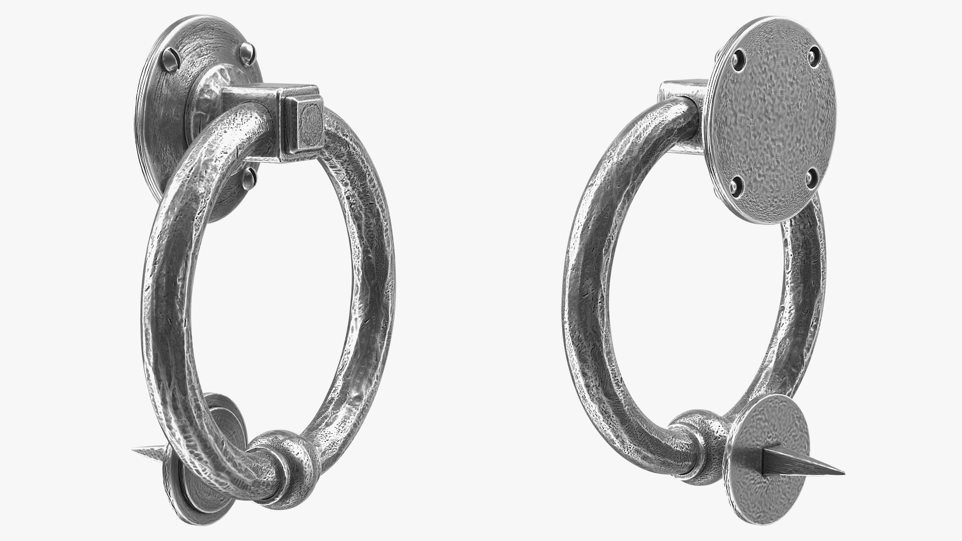 Vintage Ring Shaped Door Knocker 3D
