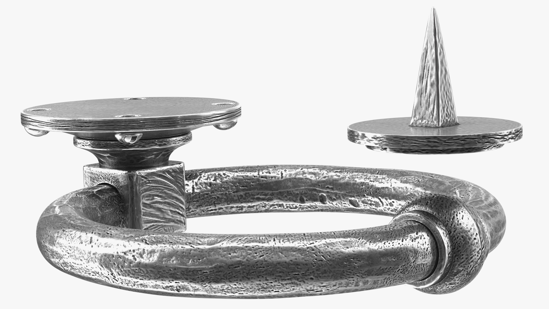 Vintage Ring Shaped Door Knocker 3D