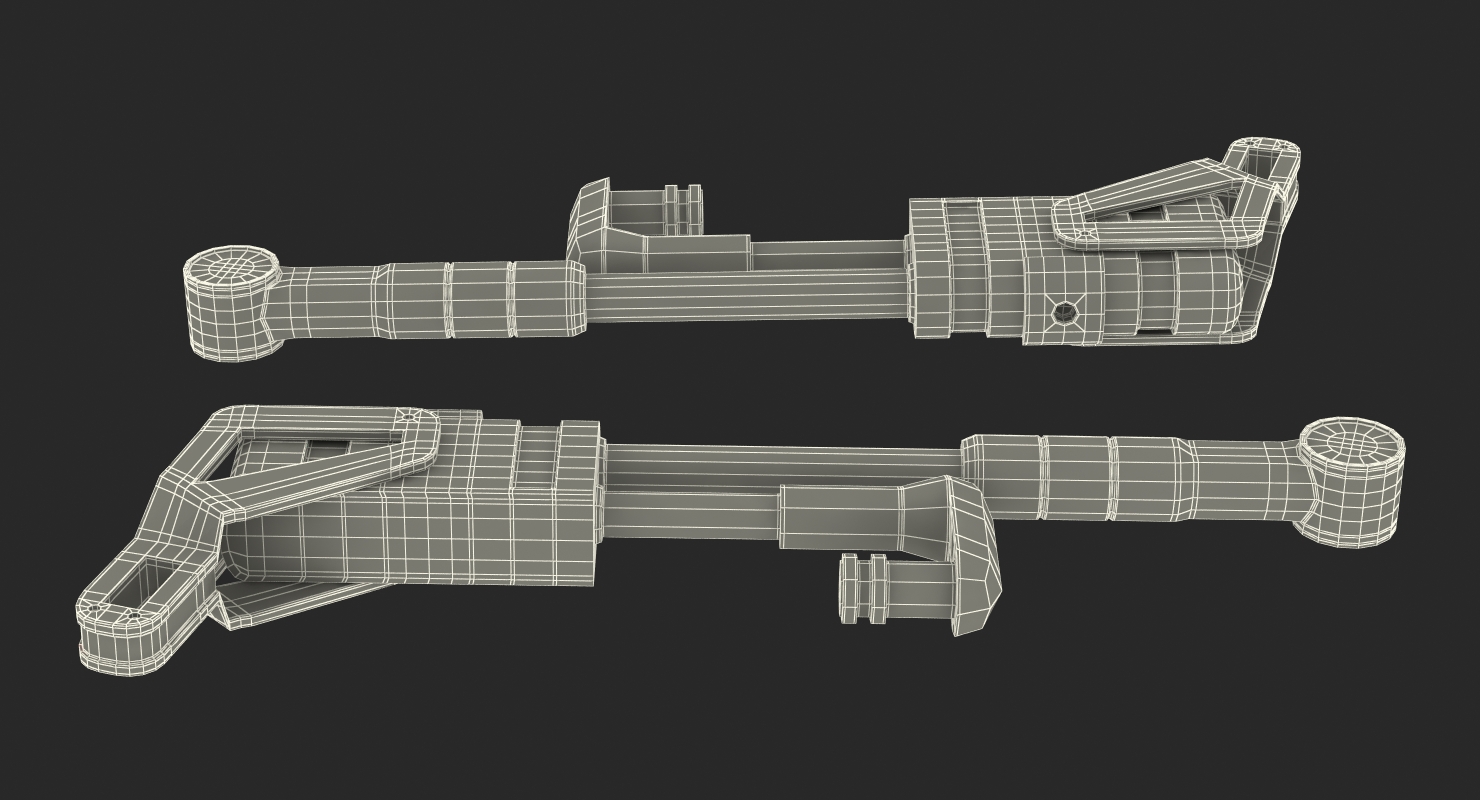 Sci Fi Anodized Piston 3D