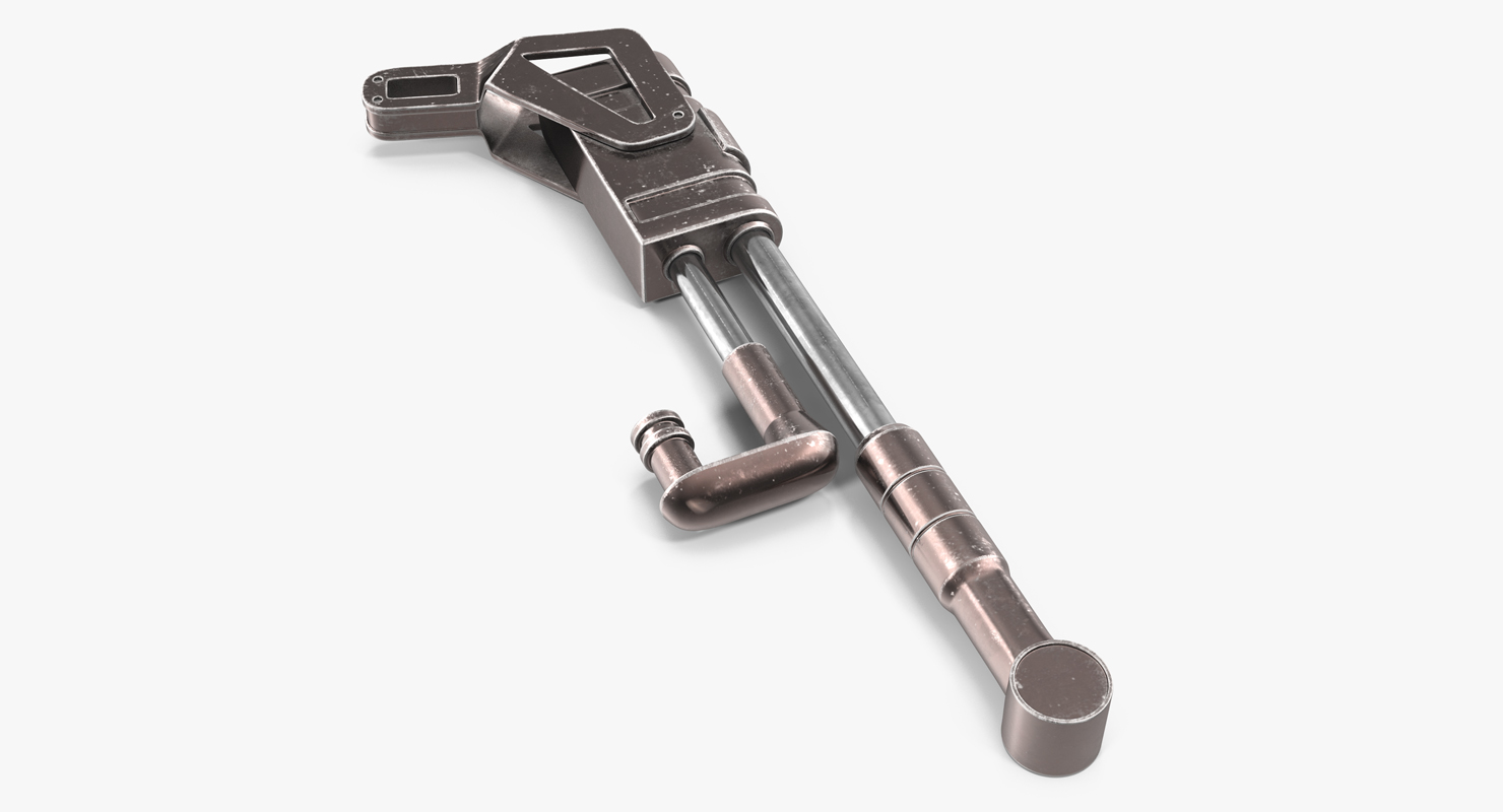 Sci Fi Anodized Piston 3D