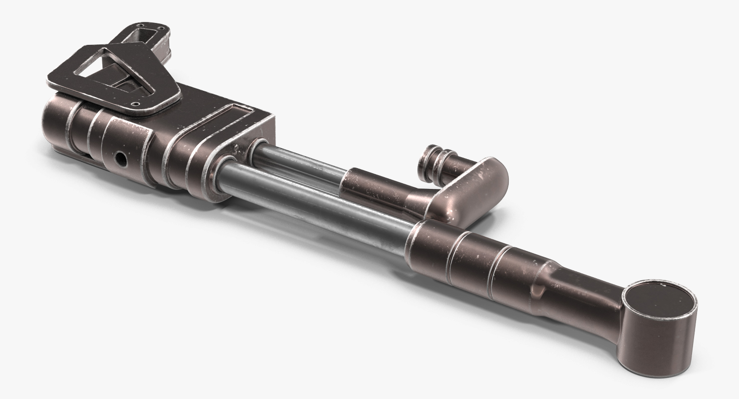 Sci Fi Anodized Piston 3D
