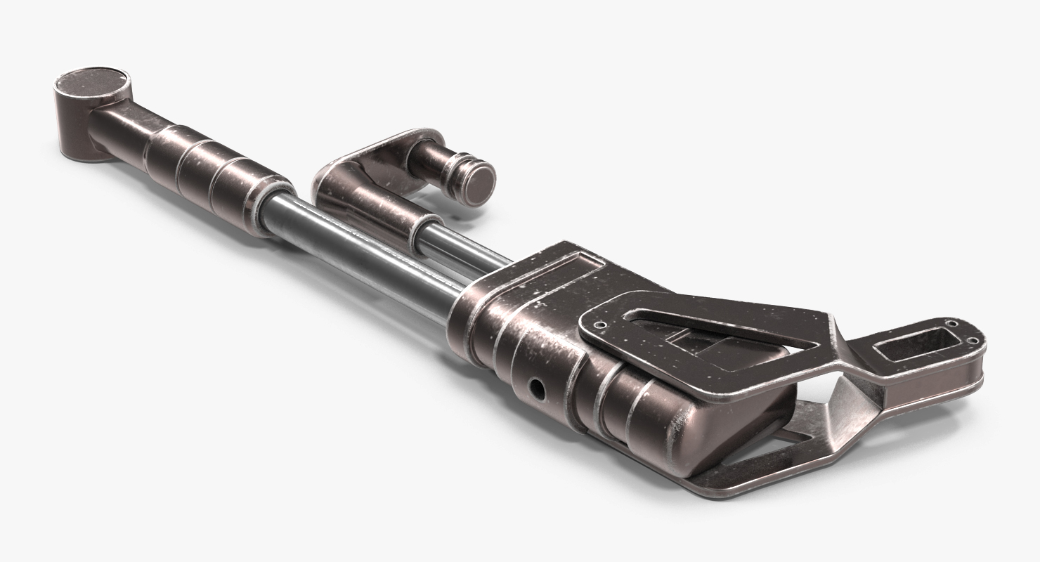 Sci Fi Anodized Piston 3D