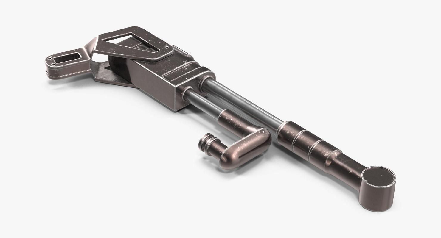 Sci Fi Anodized Piston 3D