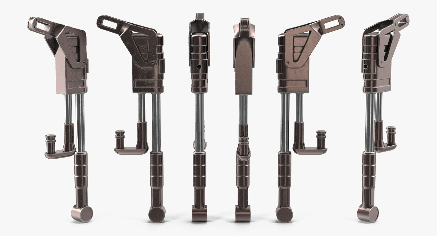 Sci Fi Anodized Piston 3D