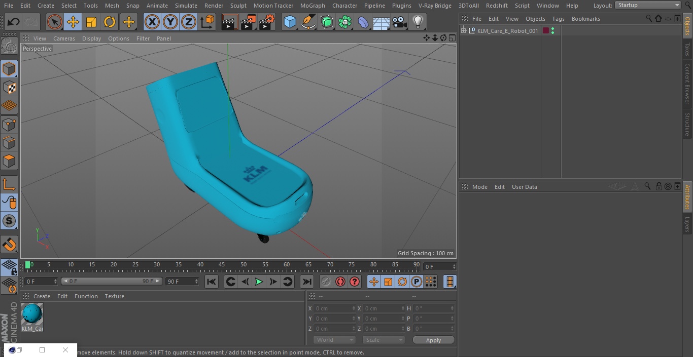 3D KLM Care E robot
