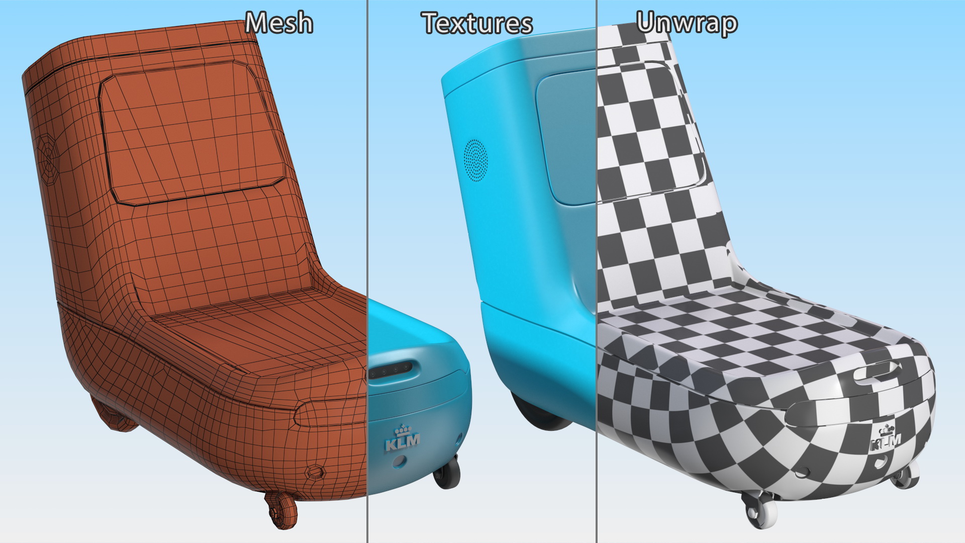 3D KLM Care E robot