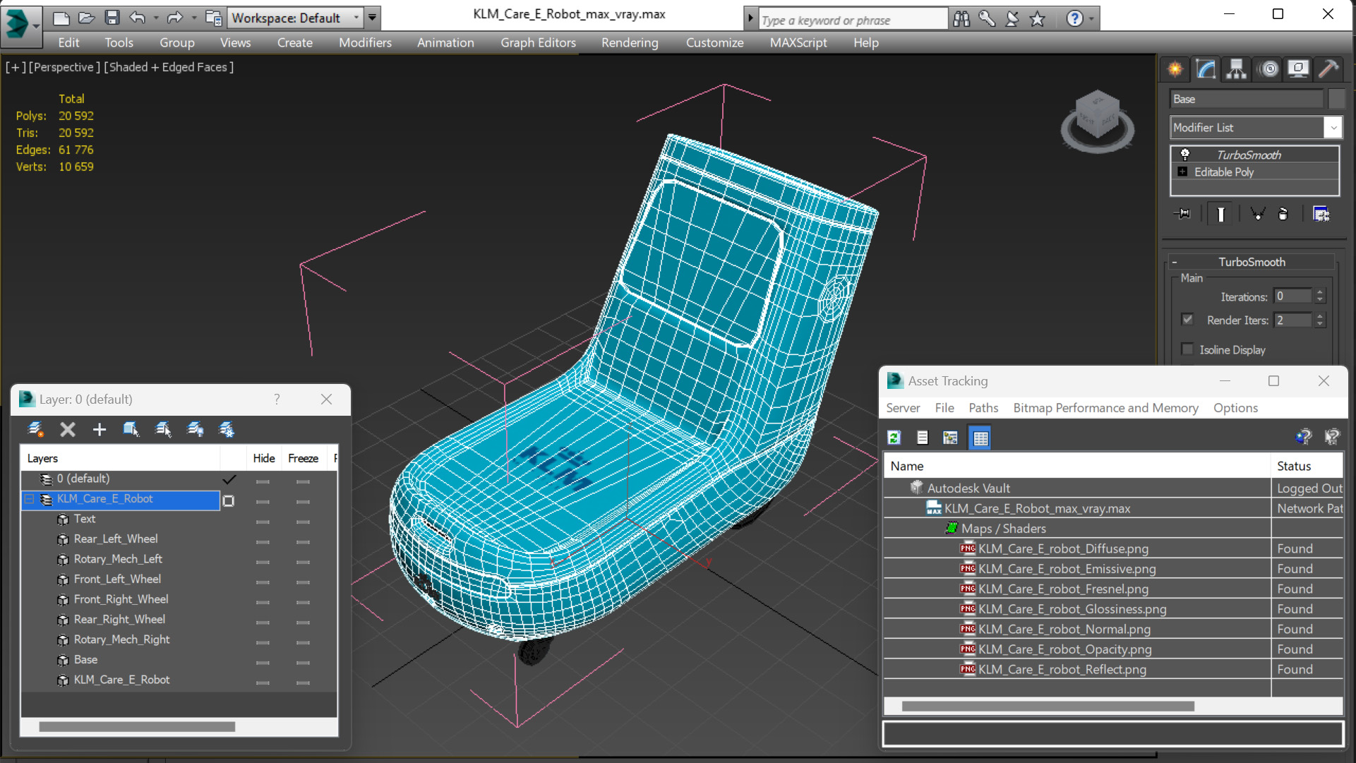 3D KLM Care E robot