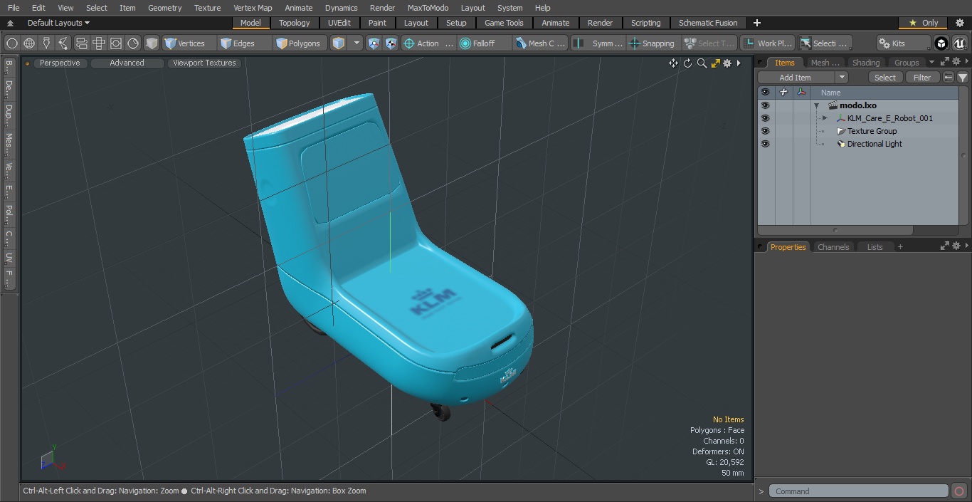 3D KLM Care E robot