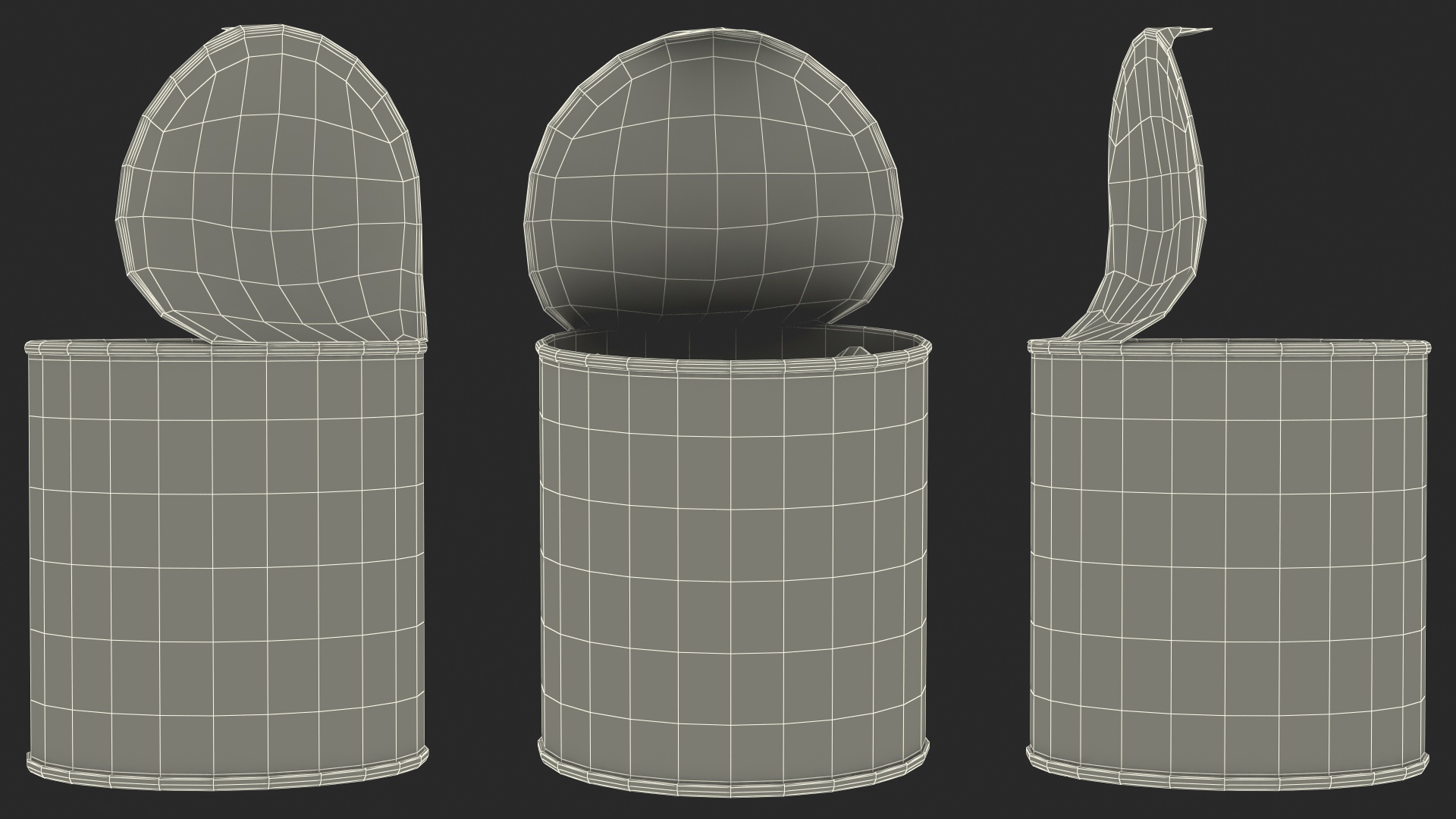 3D model Open Pringles Original Potato Chips Small Can