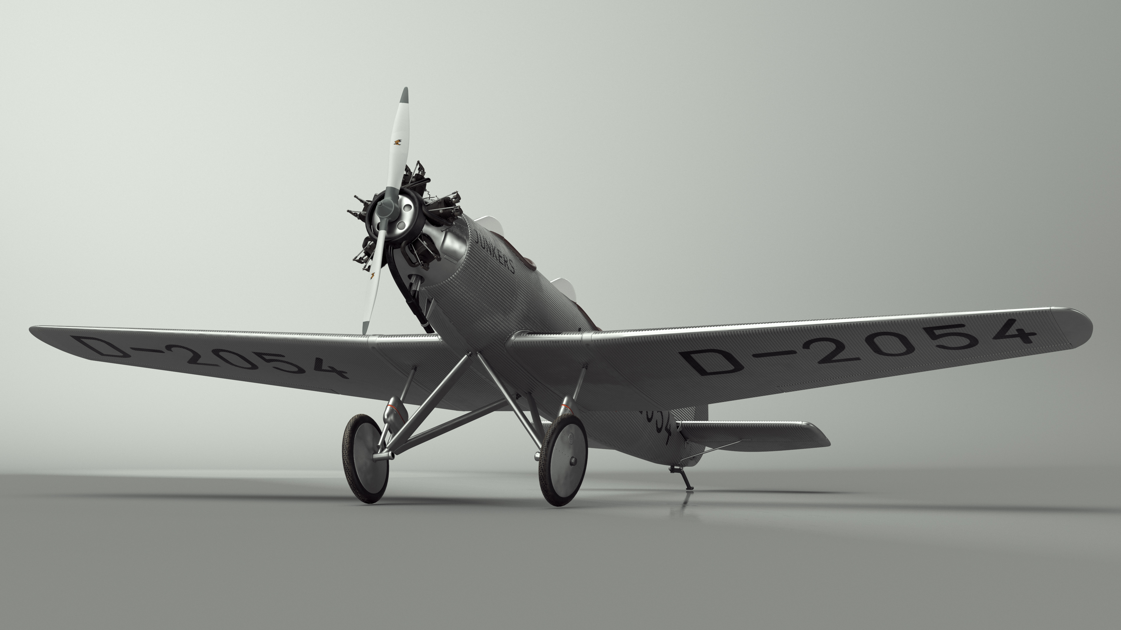3D model Junkers A50 Junior Airplane Replica