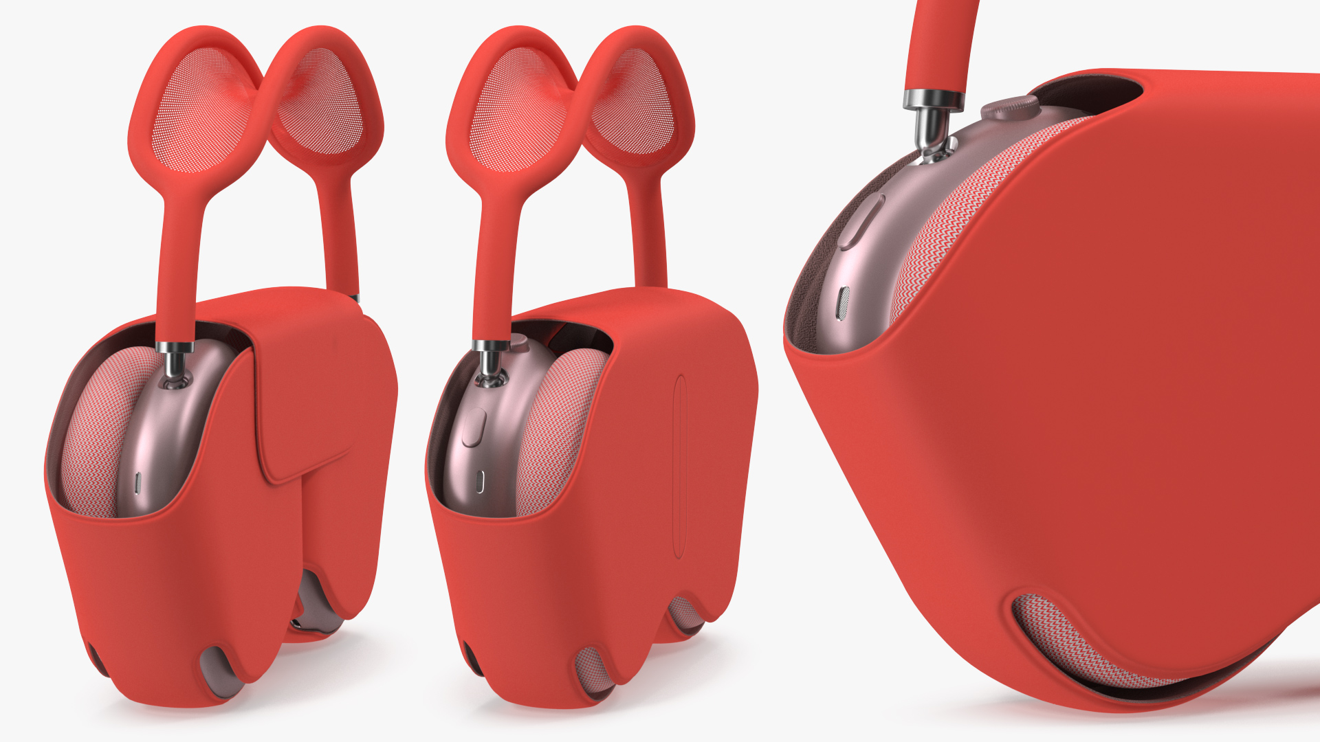 3D Pink AirPods Max with Case