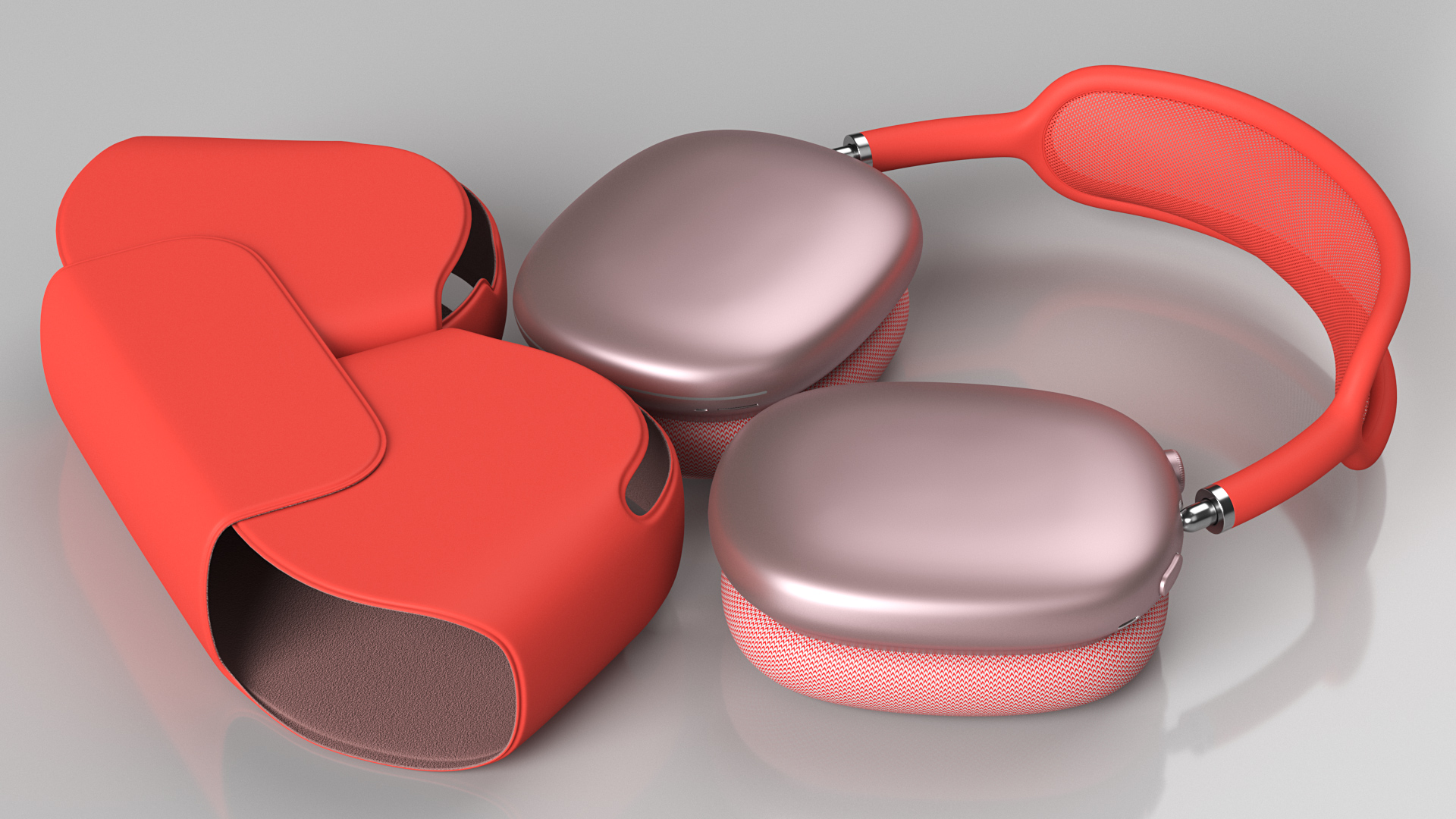 3D Pink AirPods Max with Case