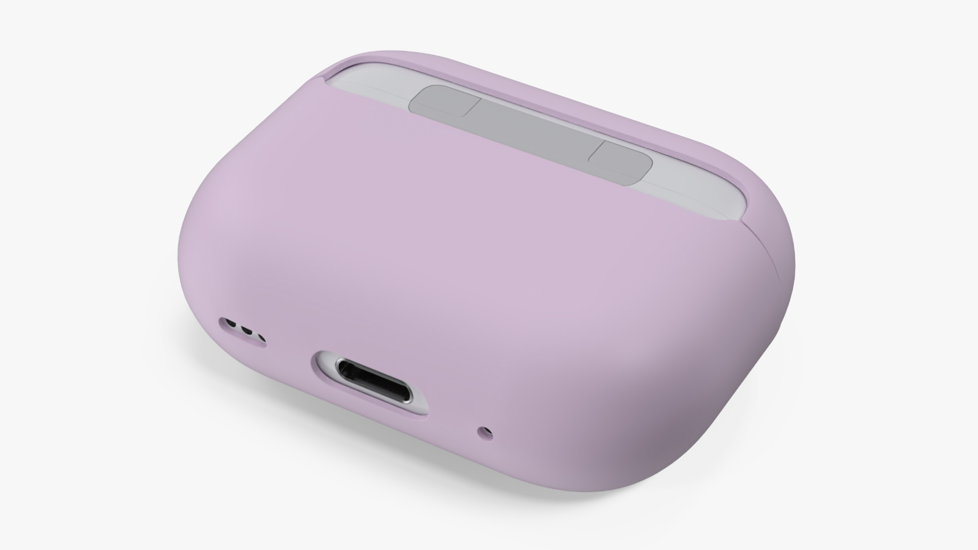 Apple AirPods Pro 2 USB-C with Silicone Case Pink 3D model