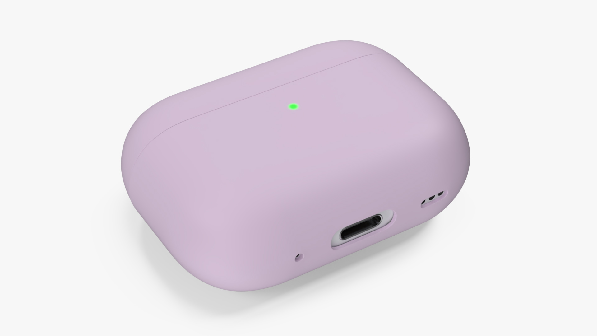 Apple AirPods Pro 2 USB-C with Silicone Case Pink 3D model