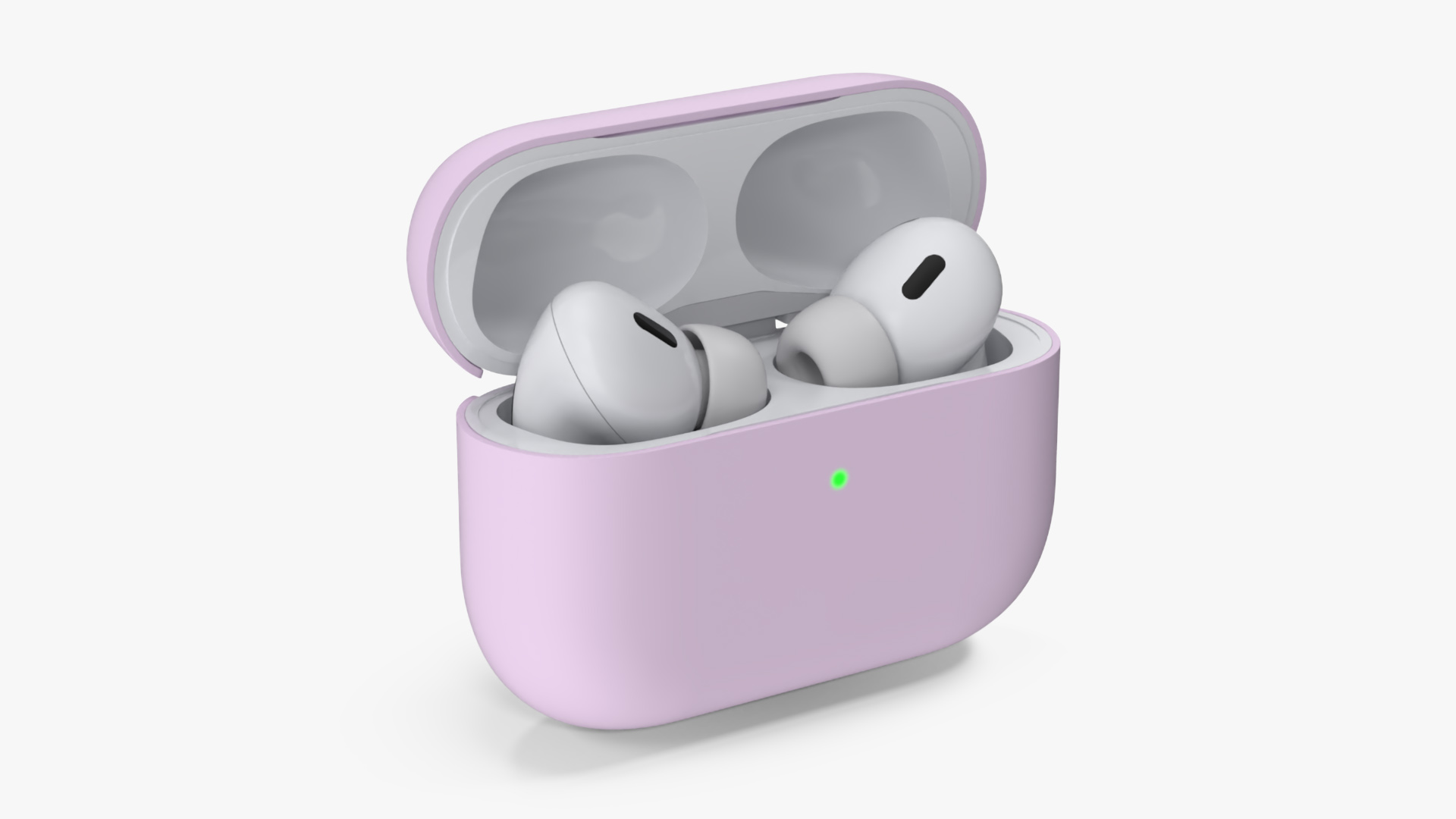 Apple AirPods Pro 2 USB-C with Silicone Case Pink 3D model