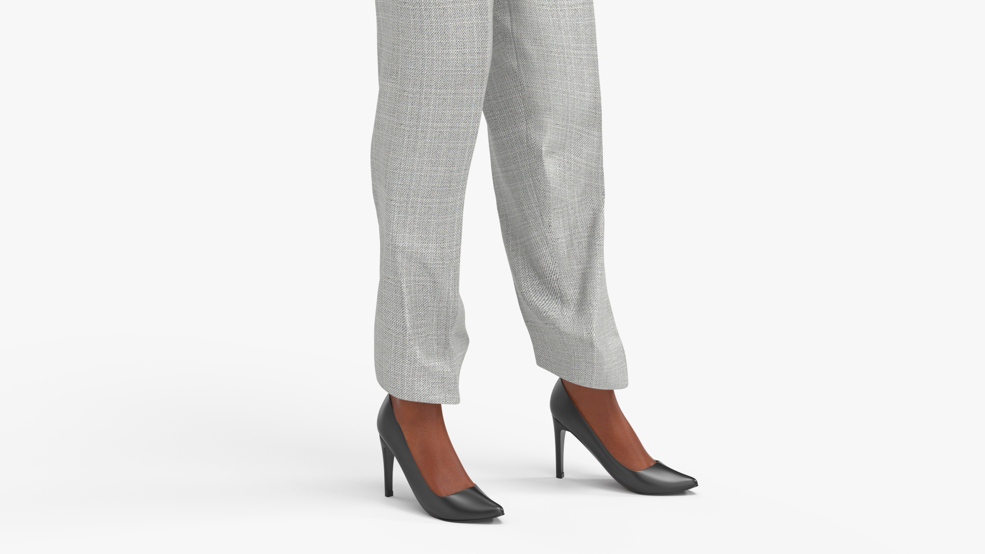 Black Business Woman Rigged 3D