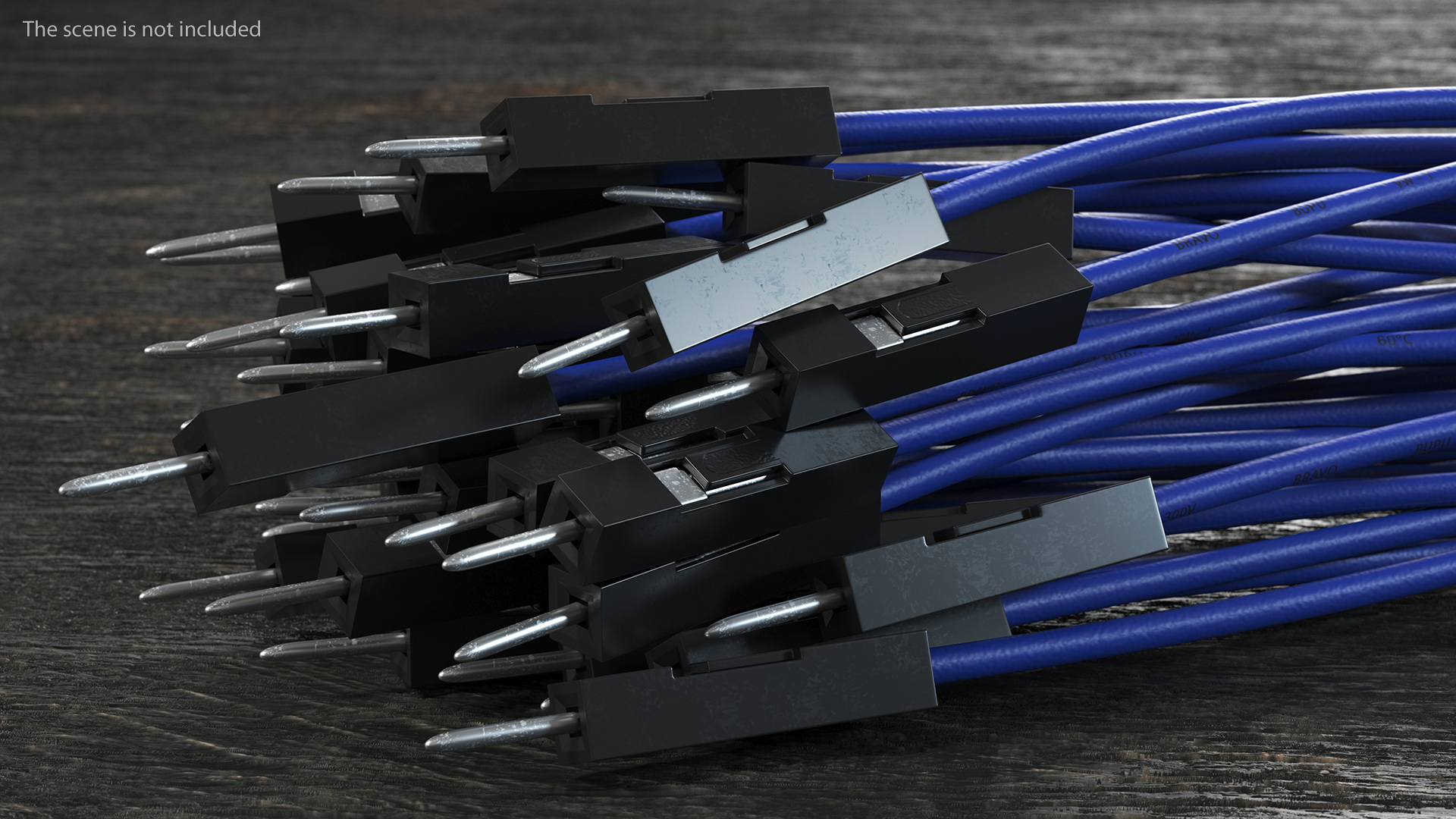 Jumper Wires Blue 3D