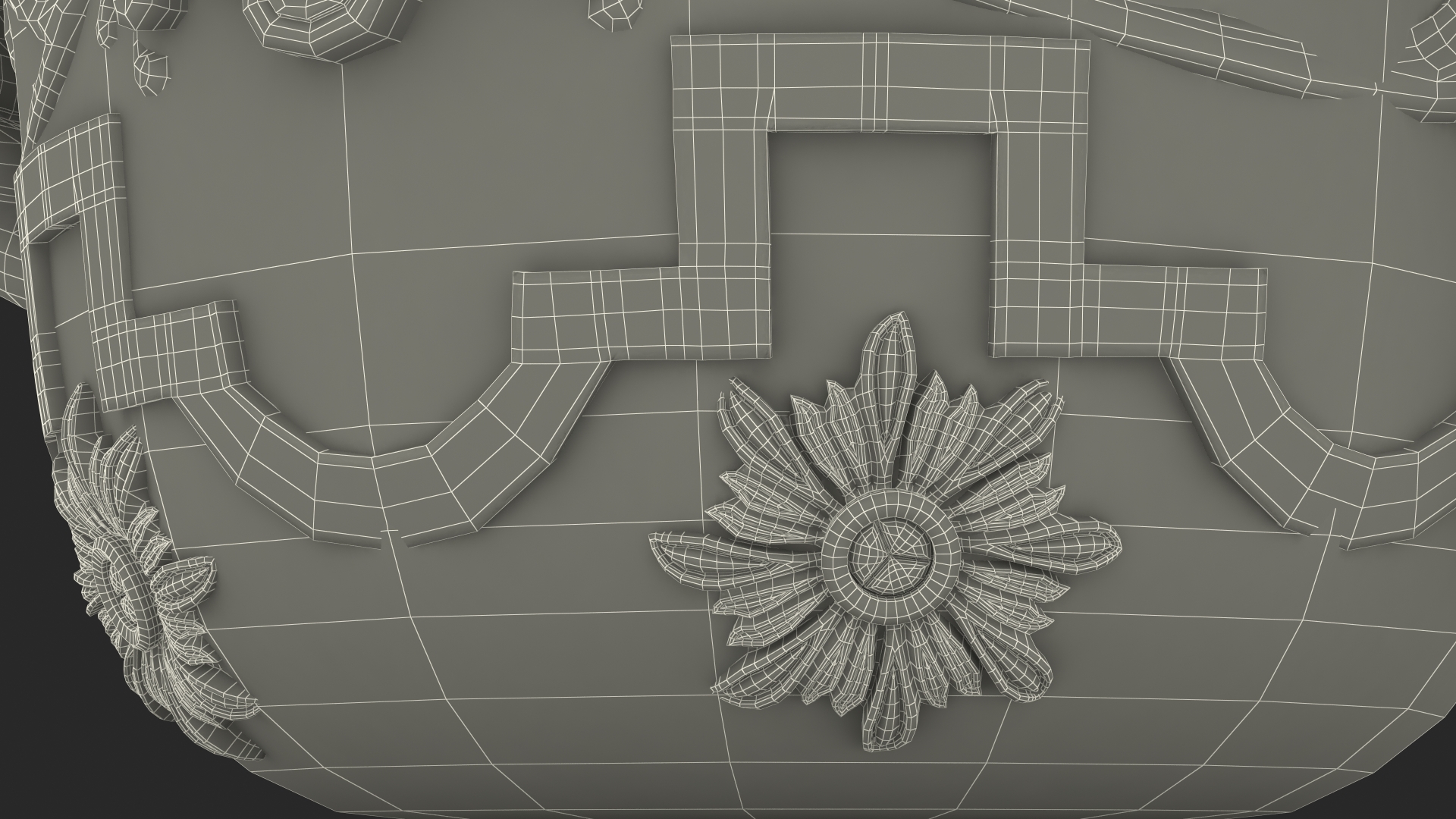 3D model Provence Planter Urn On Plinth