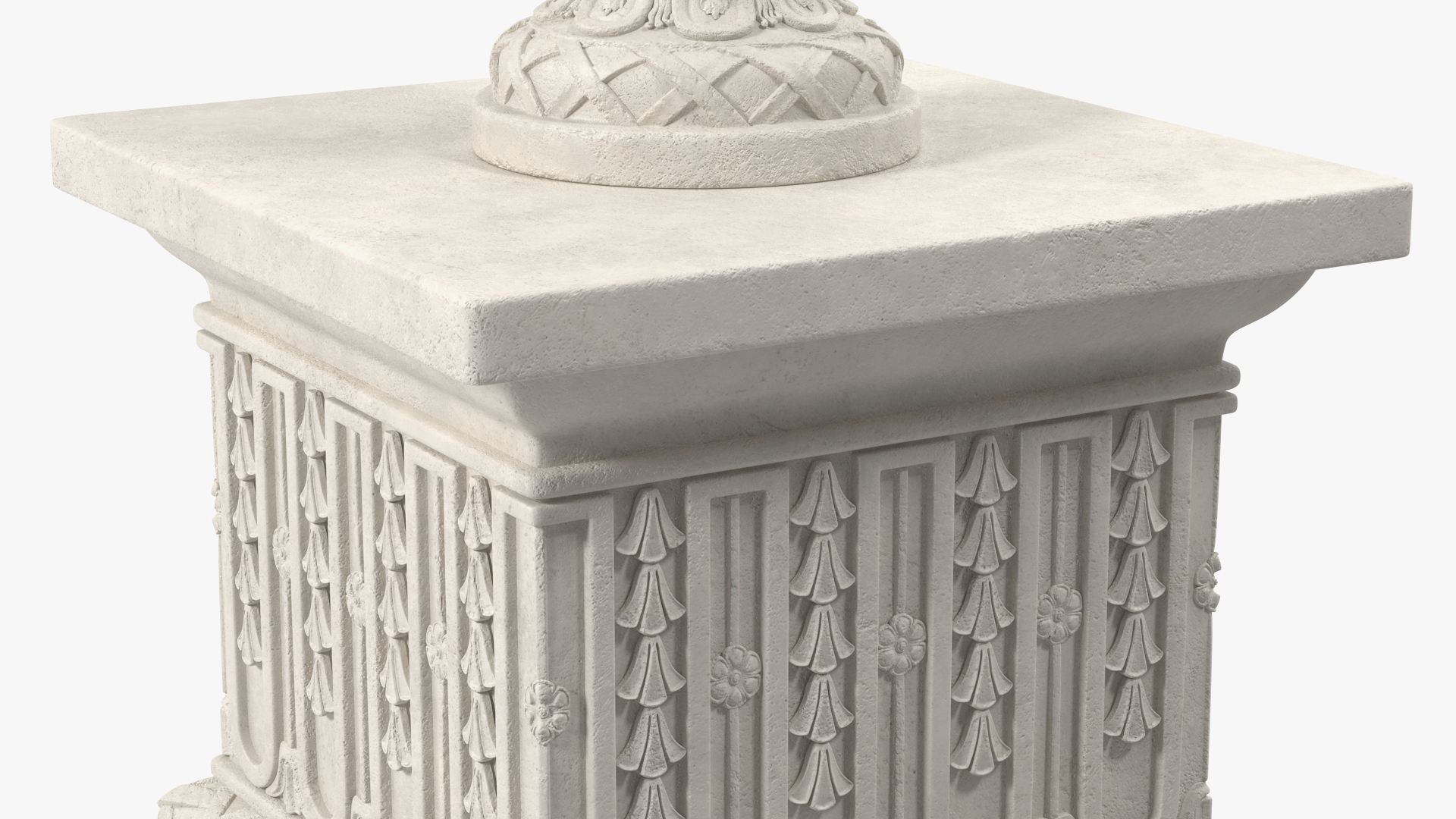 3D model Provence Planter Urn On Plinth