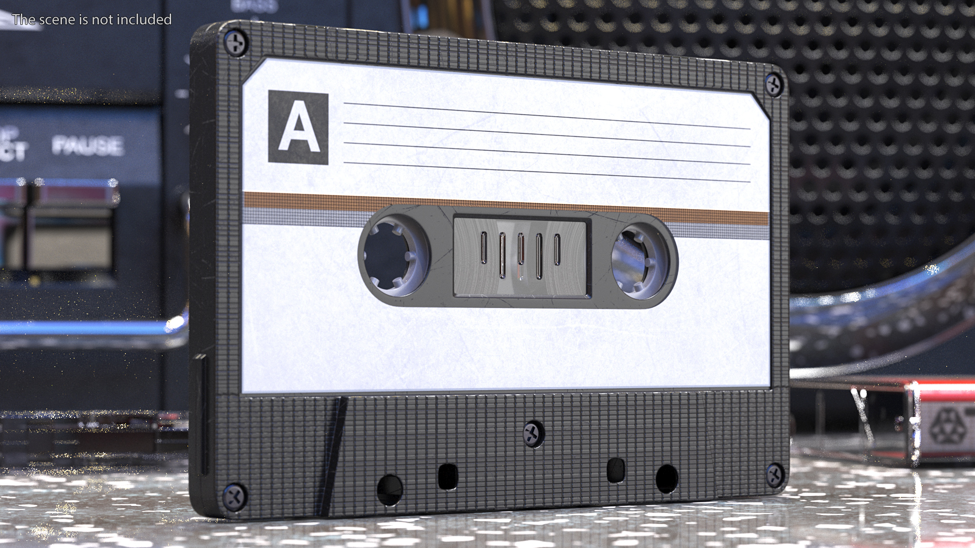 3D model Deck Recorder with Tape and Box Set
