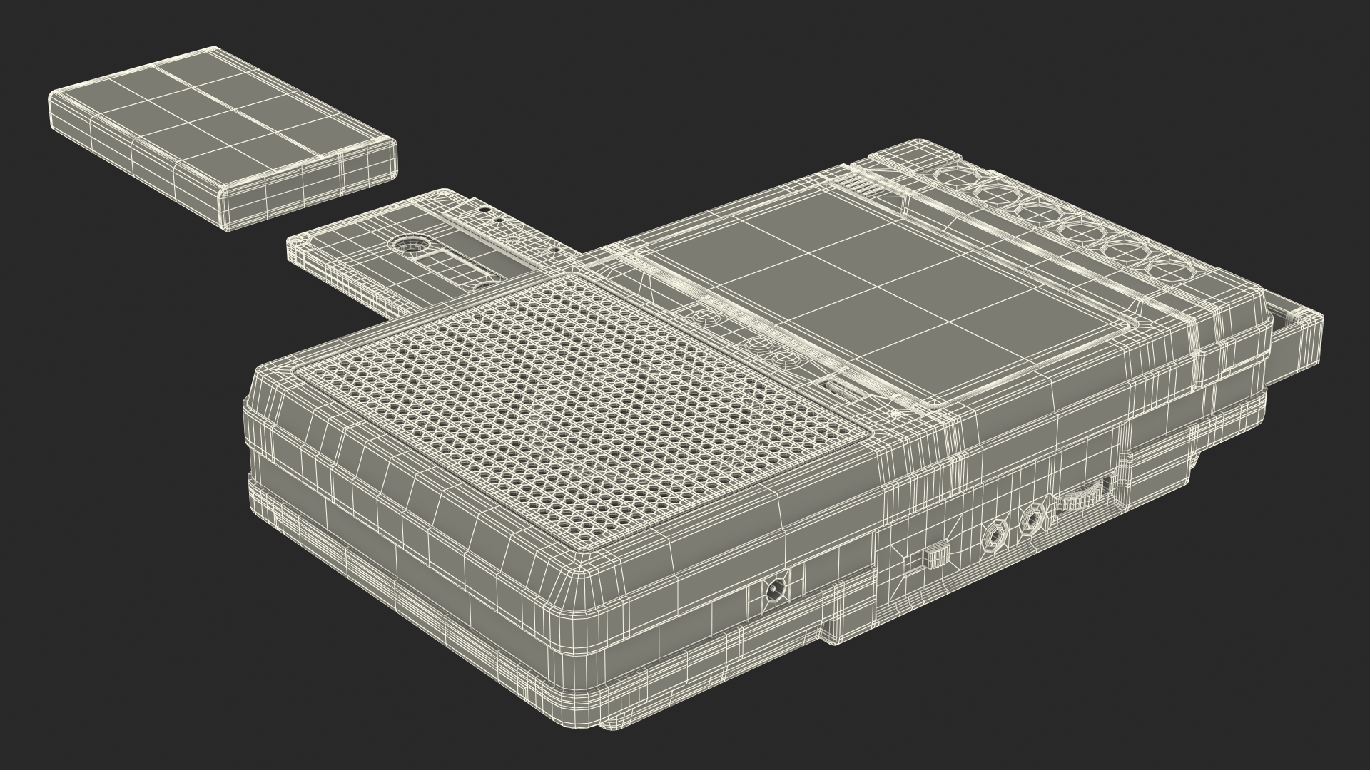 3D model Deck Recorder with Tape and Box Set