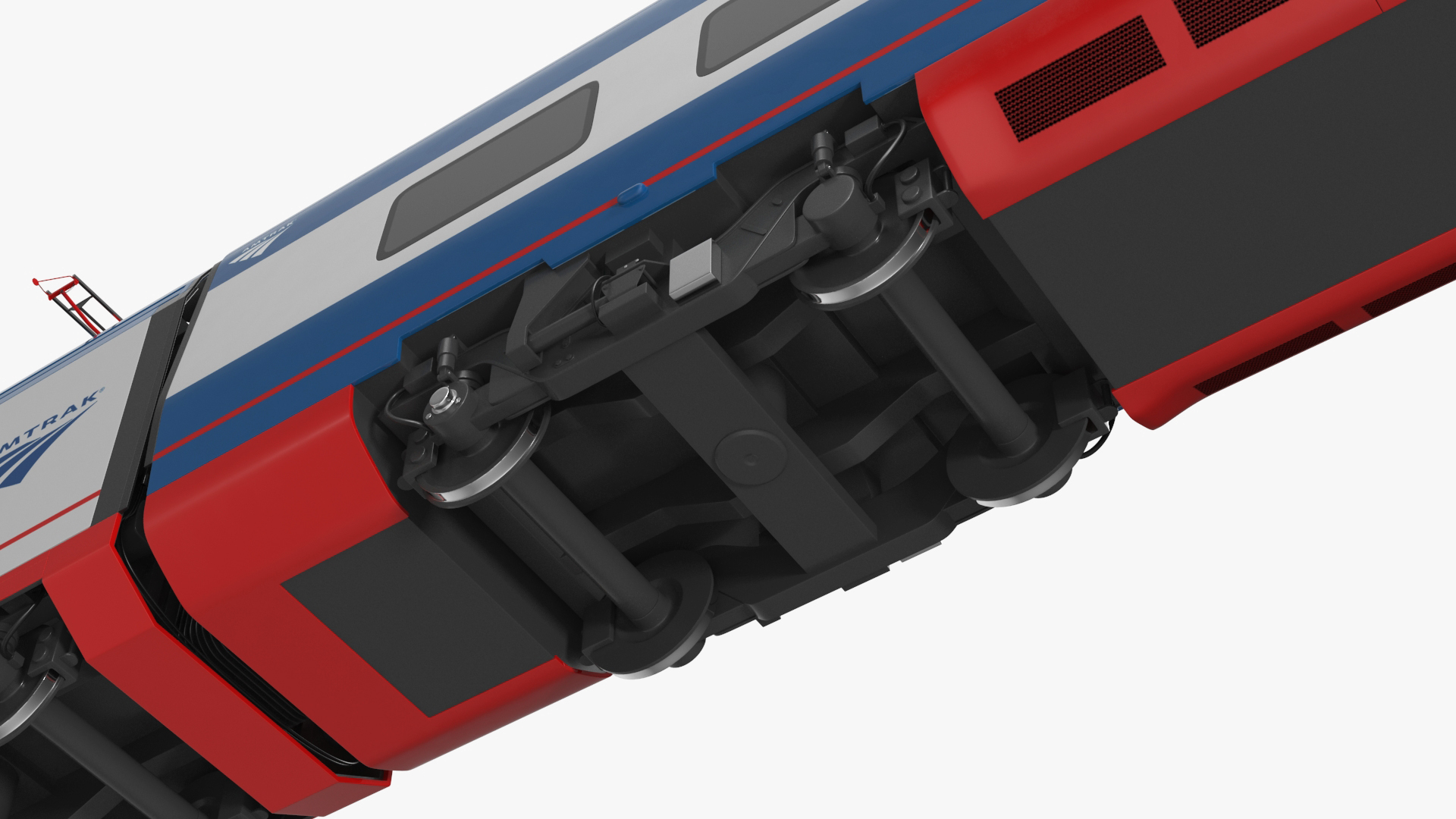 3D Train Amtrak Alstom Avelia Liberty Rigged