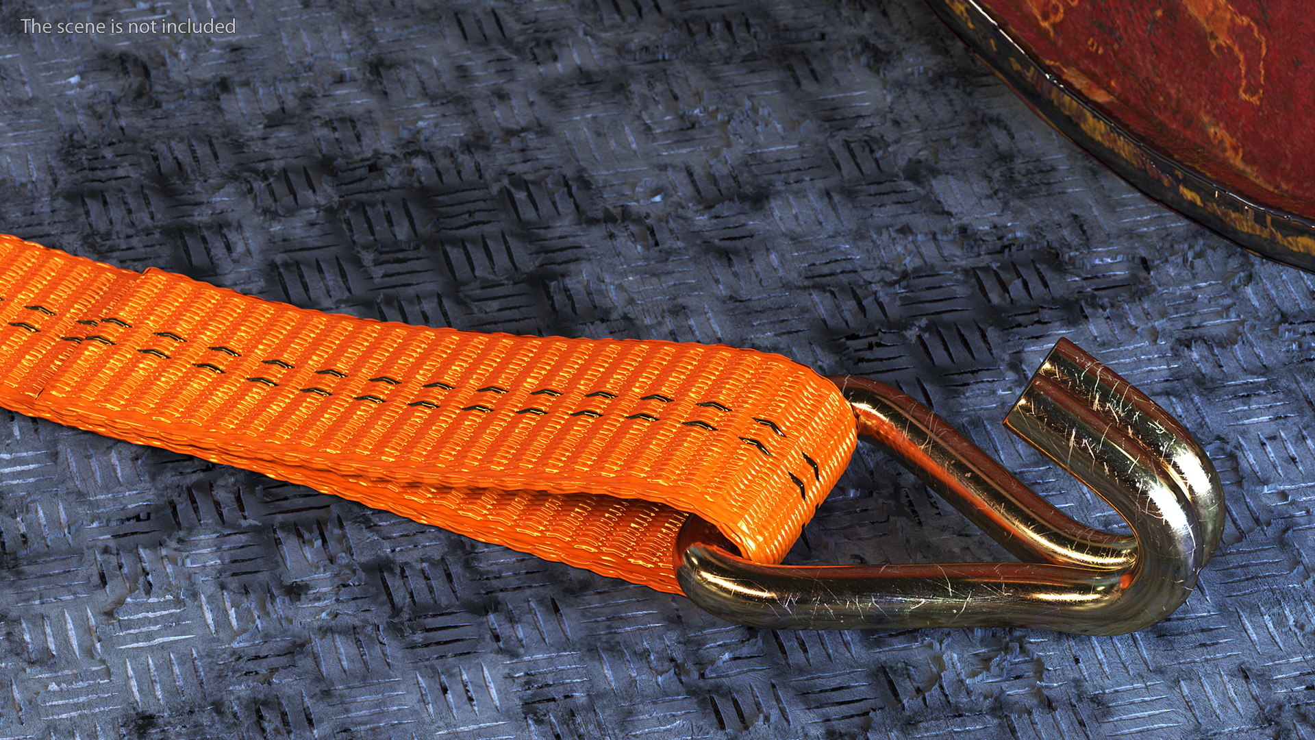 Ratchet Strap Fastened 3D