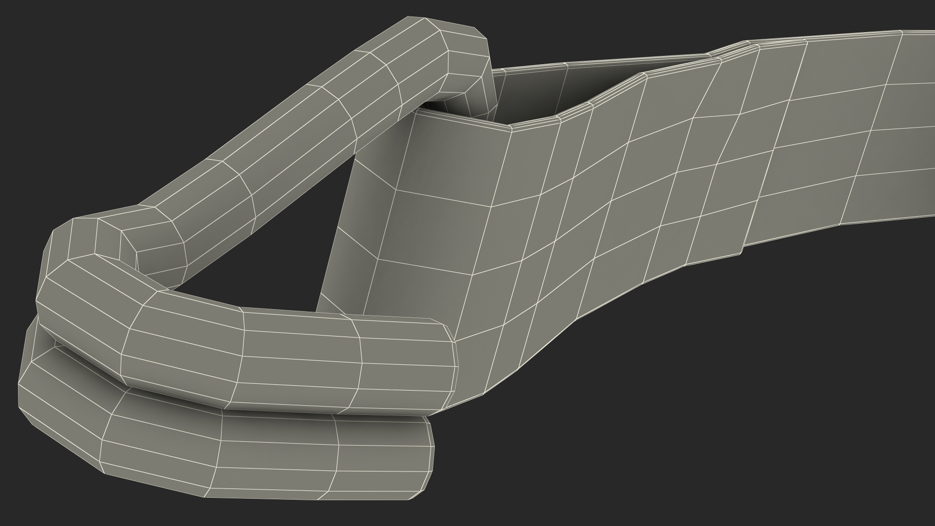 Ratchet Strap Fastened 3D